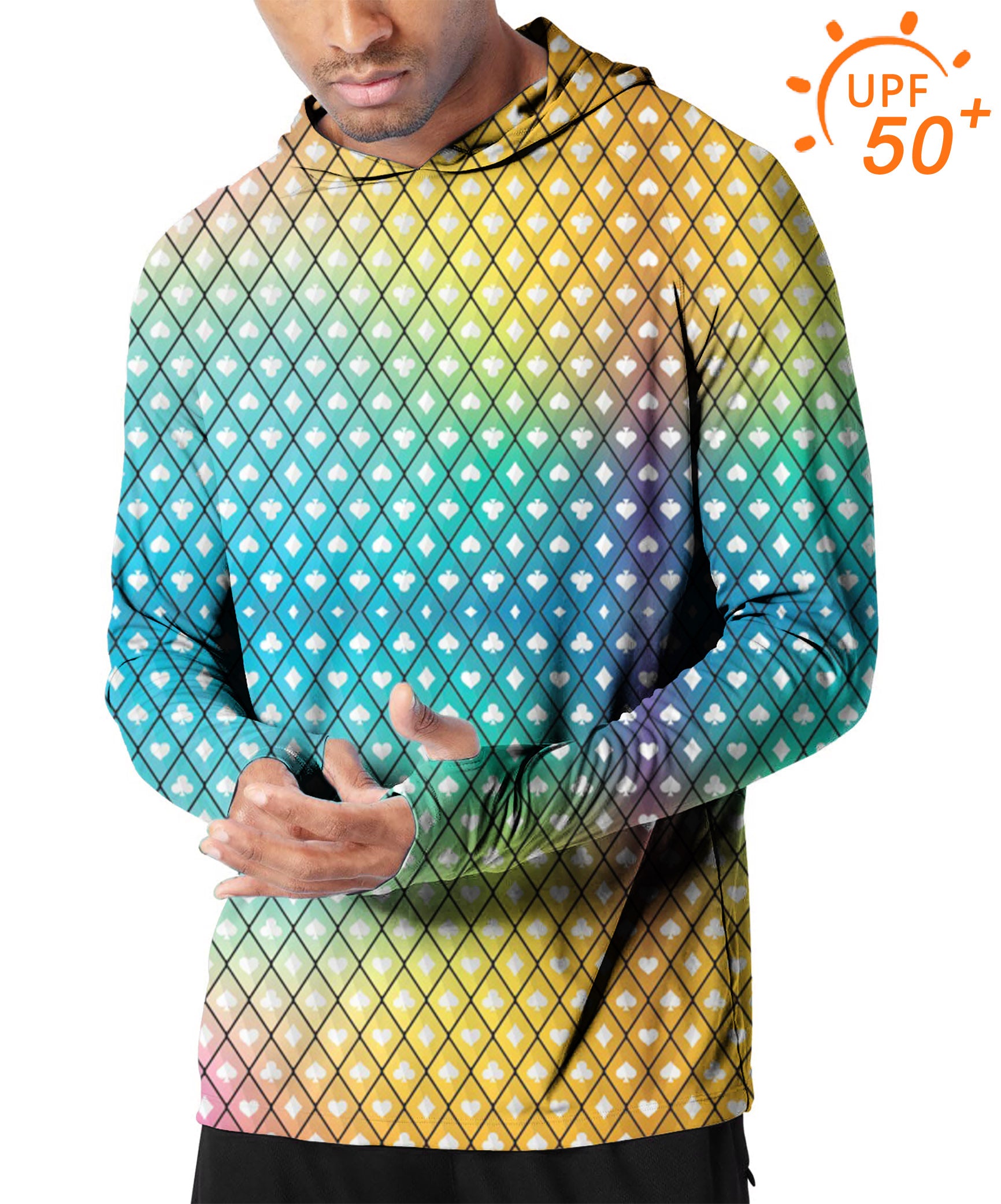 Men's Outdoor Poker and Casino Golf Sun Protection Slim Fit hoodies