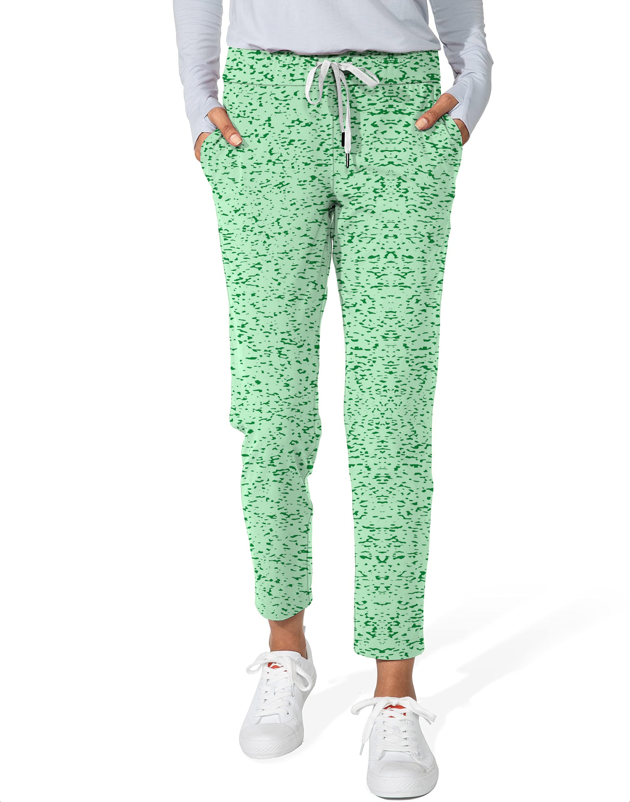 Graffiti Greens-Women's 7/8 Stretch Ankle Golf Pants