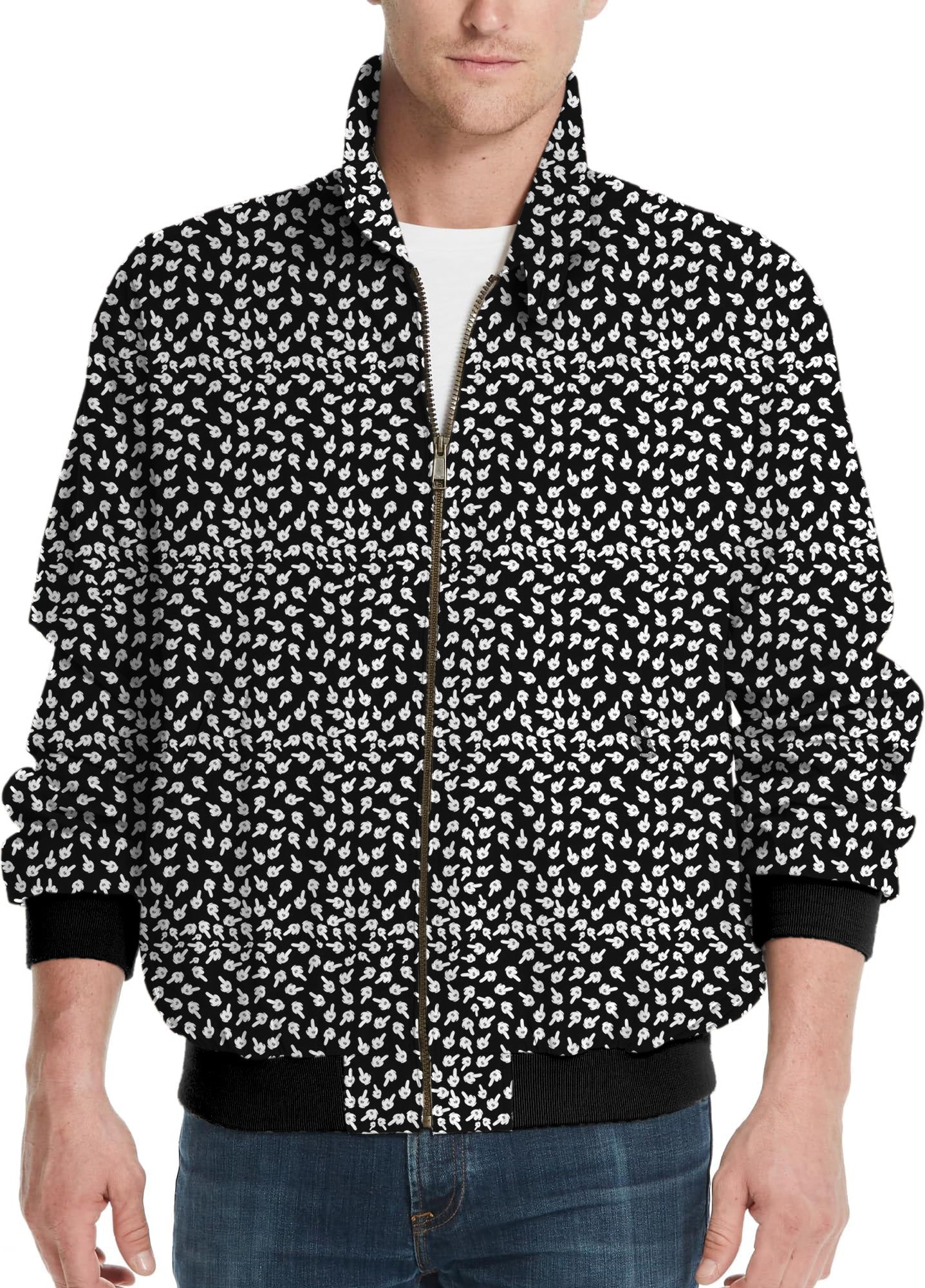 Middle Finger-Men's Golf Windbreaker Light Jacket