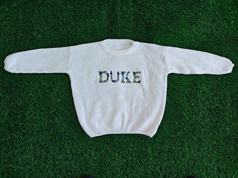 Halloween Ghost Personalized Embroidered Sweaters for Babies and Toddlers Add your Personalization
