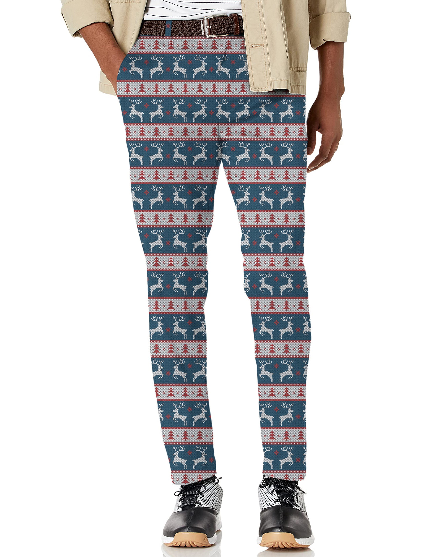 Men's Christmas Sweater Stretch Golf pantss trousers