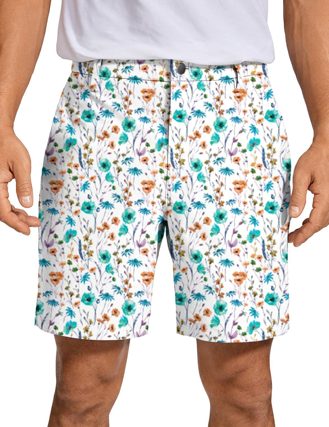 Men Tropical Oasis Golf Shorts