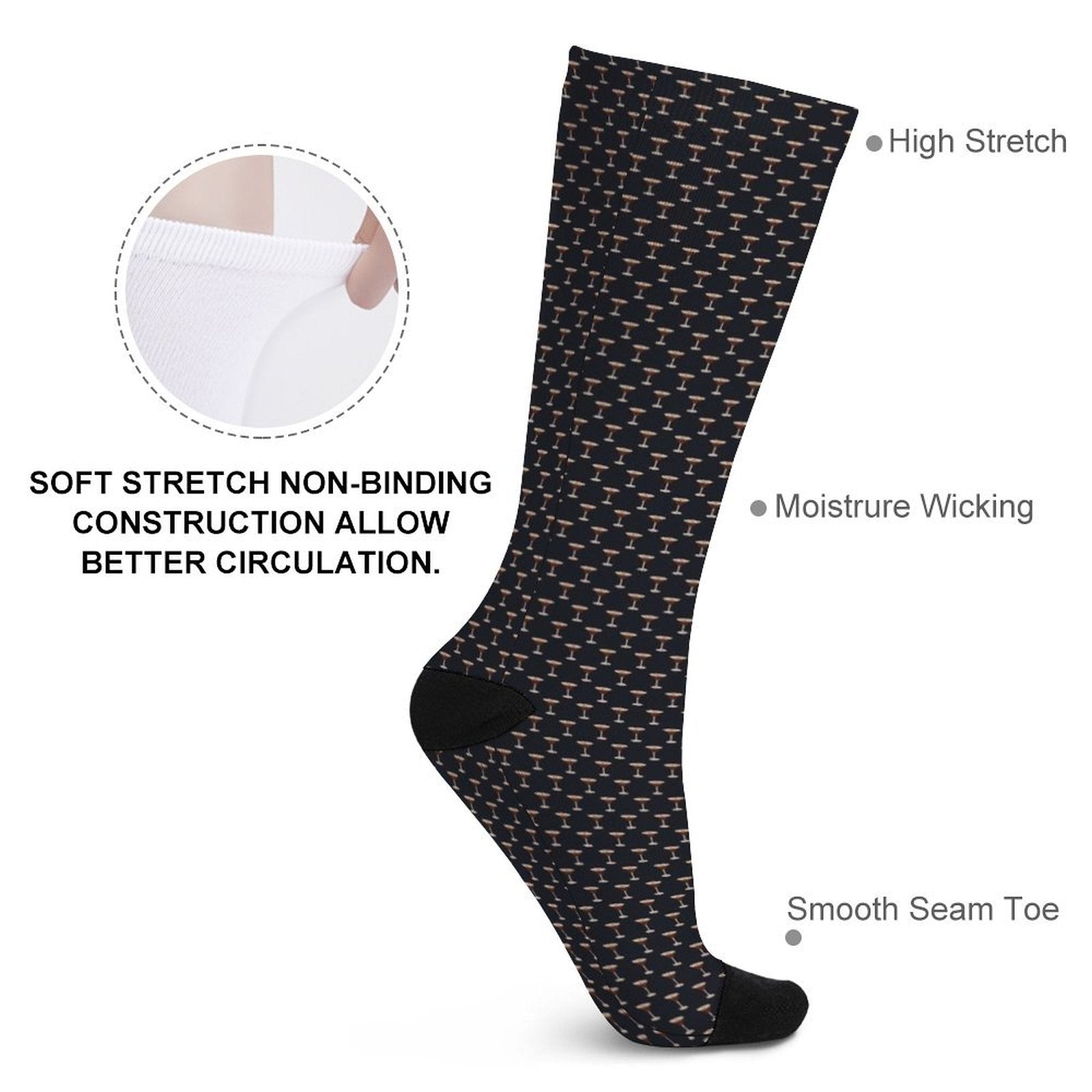 ESPRESSO MARTINIS Prined socks Gifts for Men Women