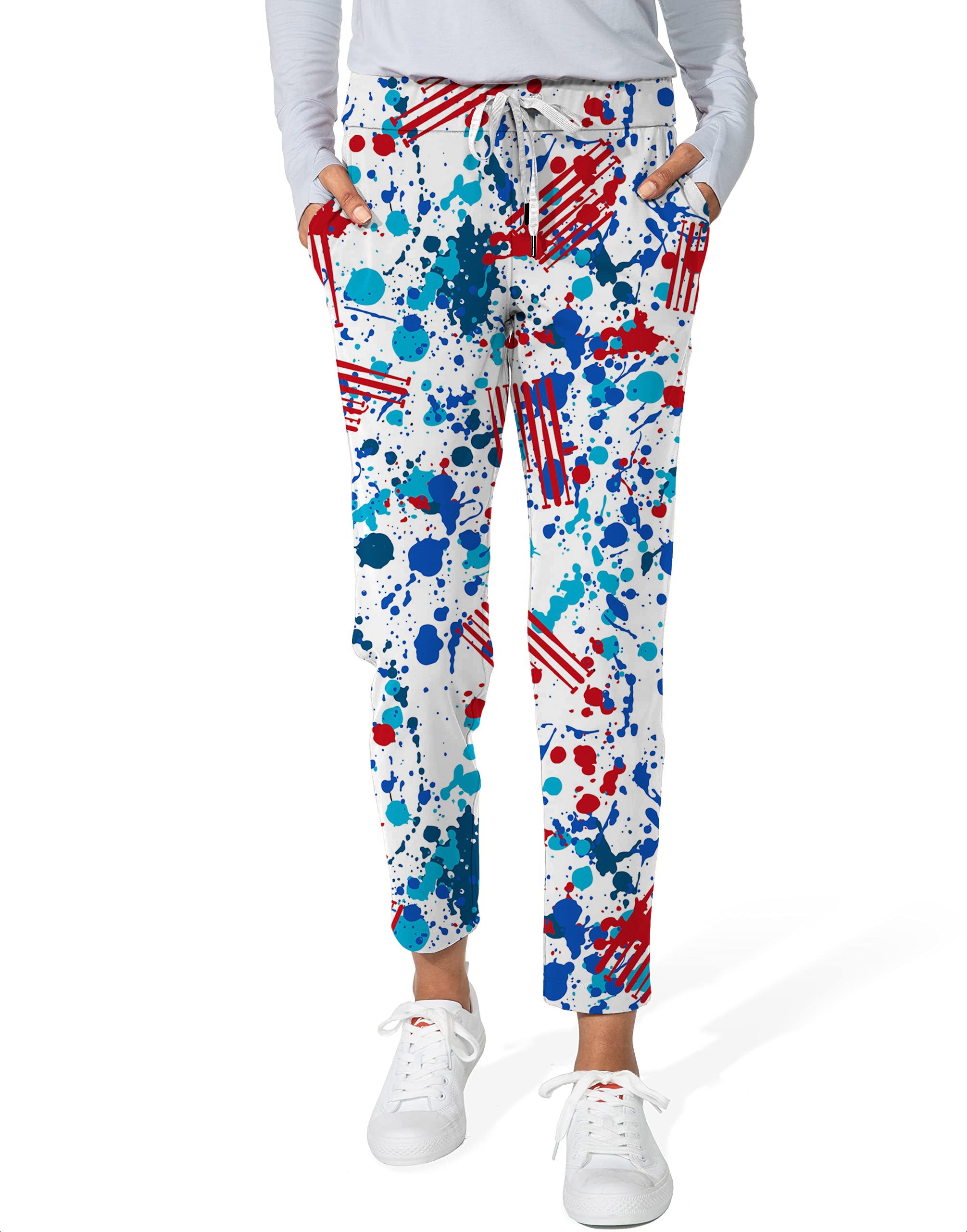 graffiti-Women's 7/8 Stretch Ankle Golf Pants
