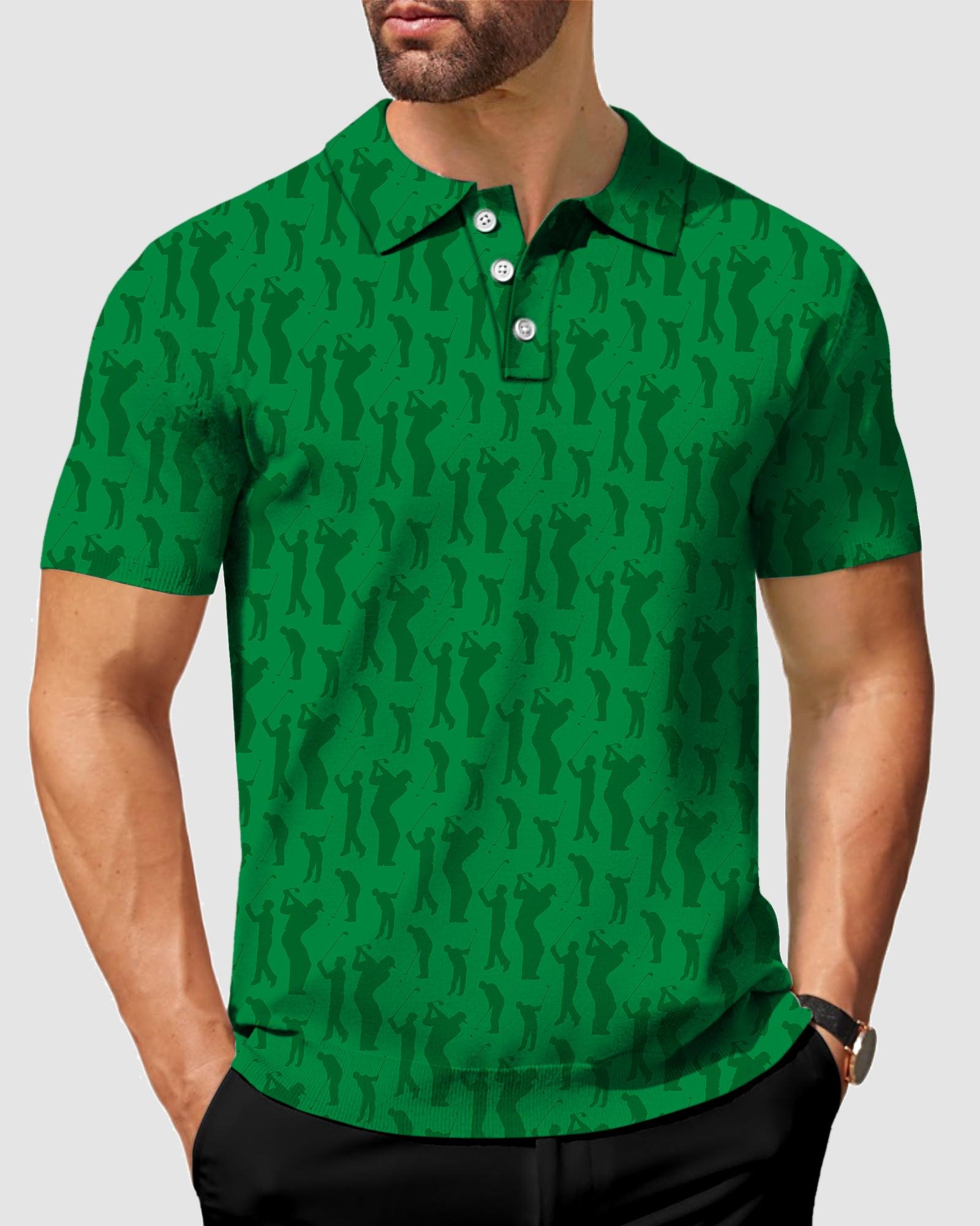 Men's golf player golf polo