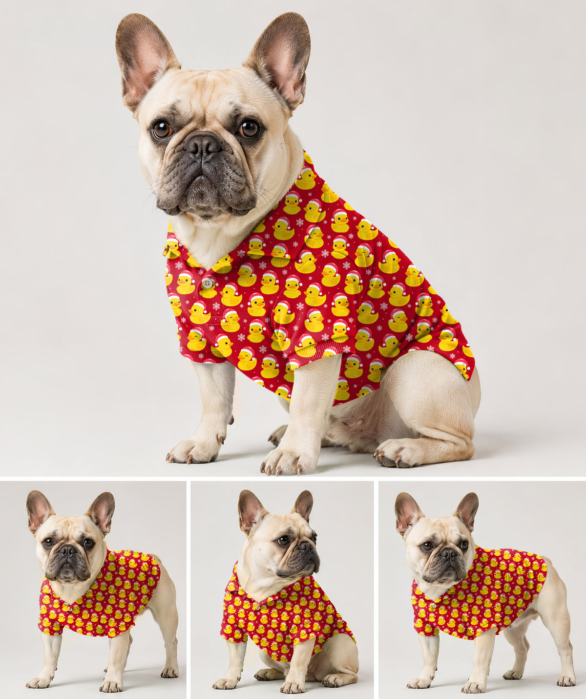 Dog's Christmas Yellow Duck Golf Polo
