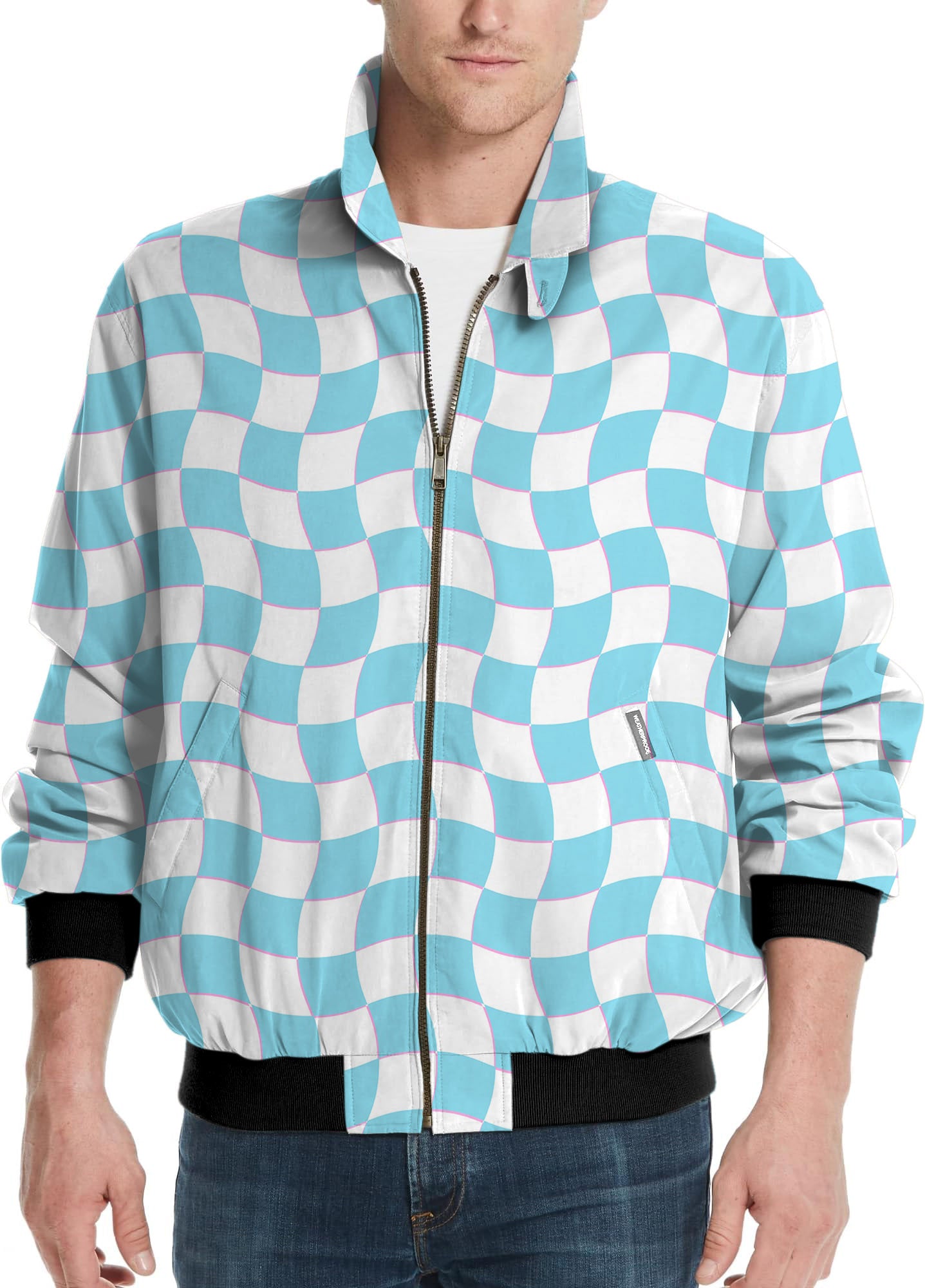 Summer Checkers-Men's Golf Windbreaker Light Jacket