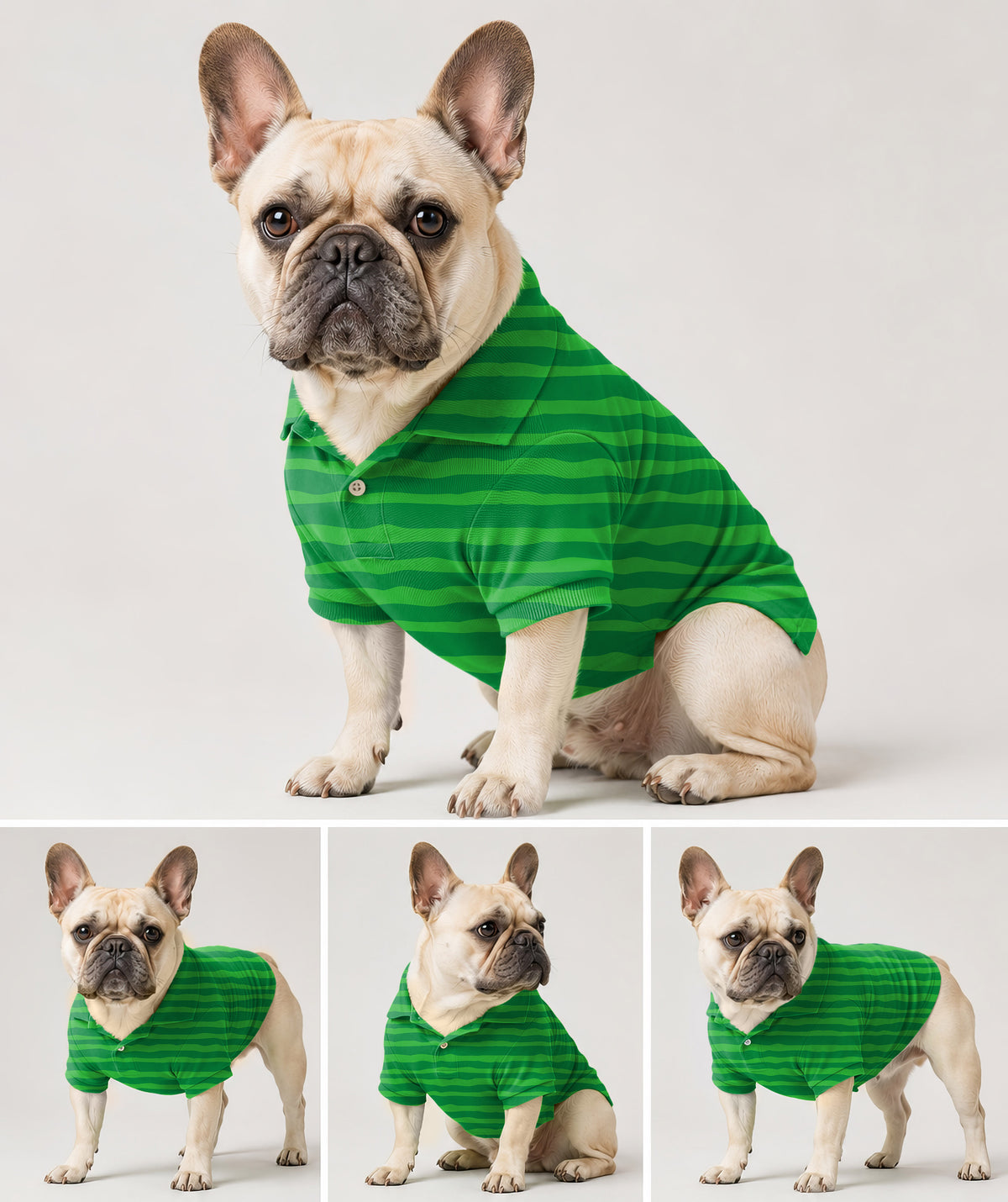 Dog's Horizontal watermelon stripes Golf Polo