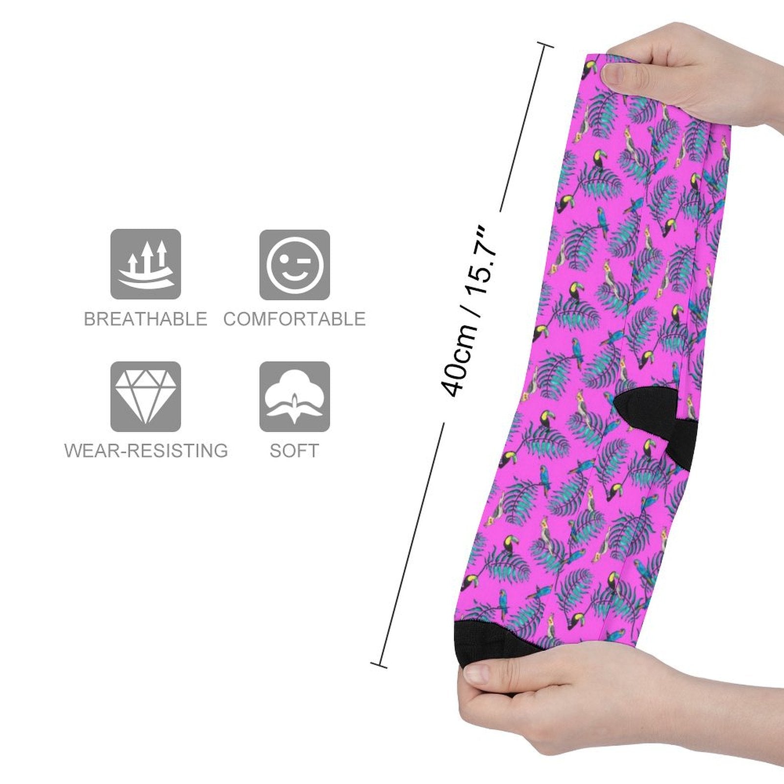 Tropical Oasis Prined socks Gifts for Men Women