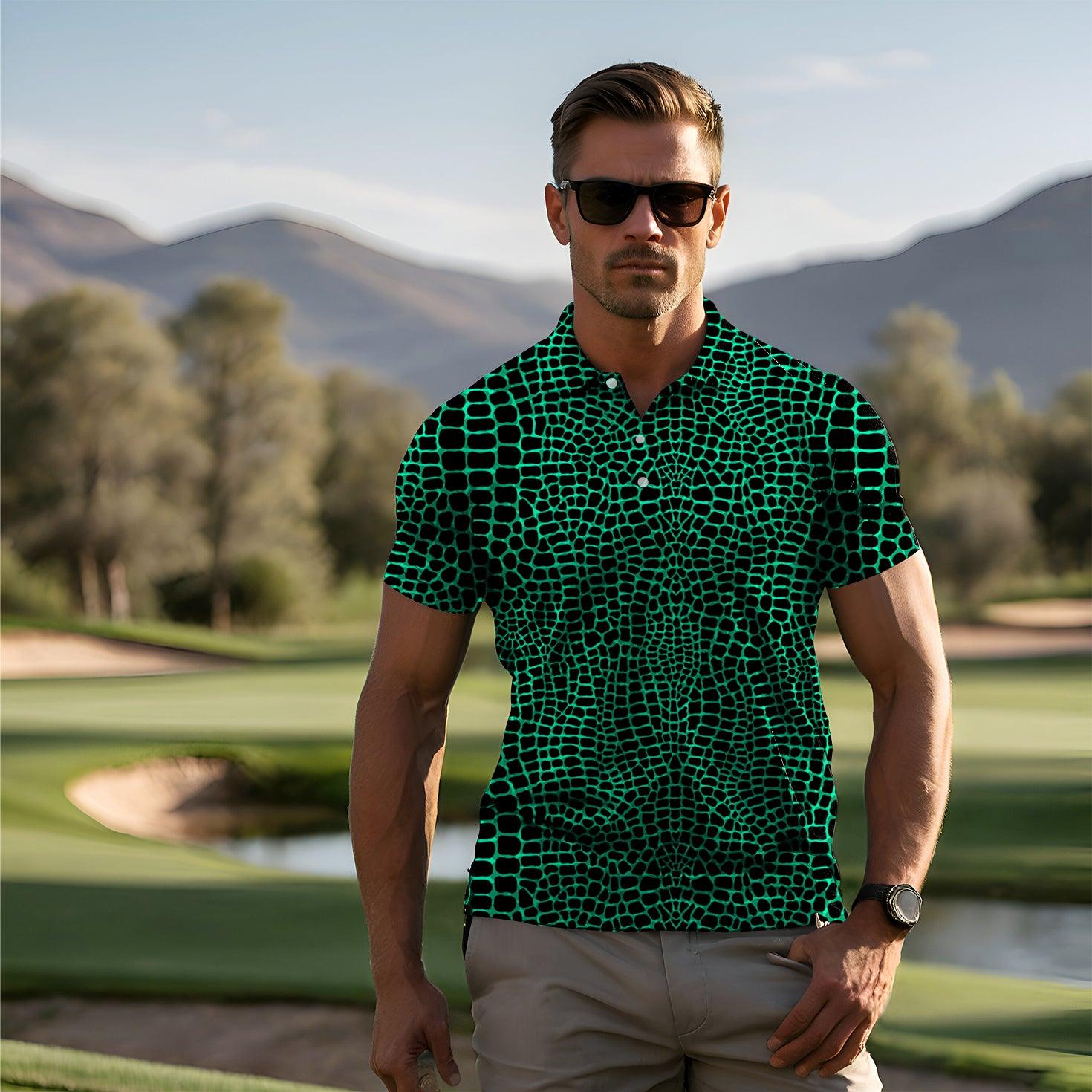 Men's golf polo alligator shirt