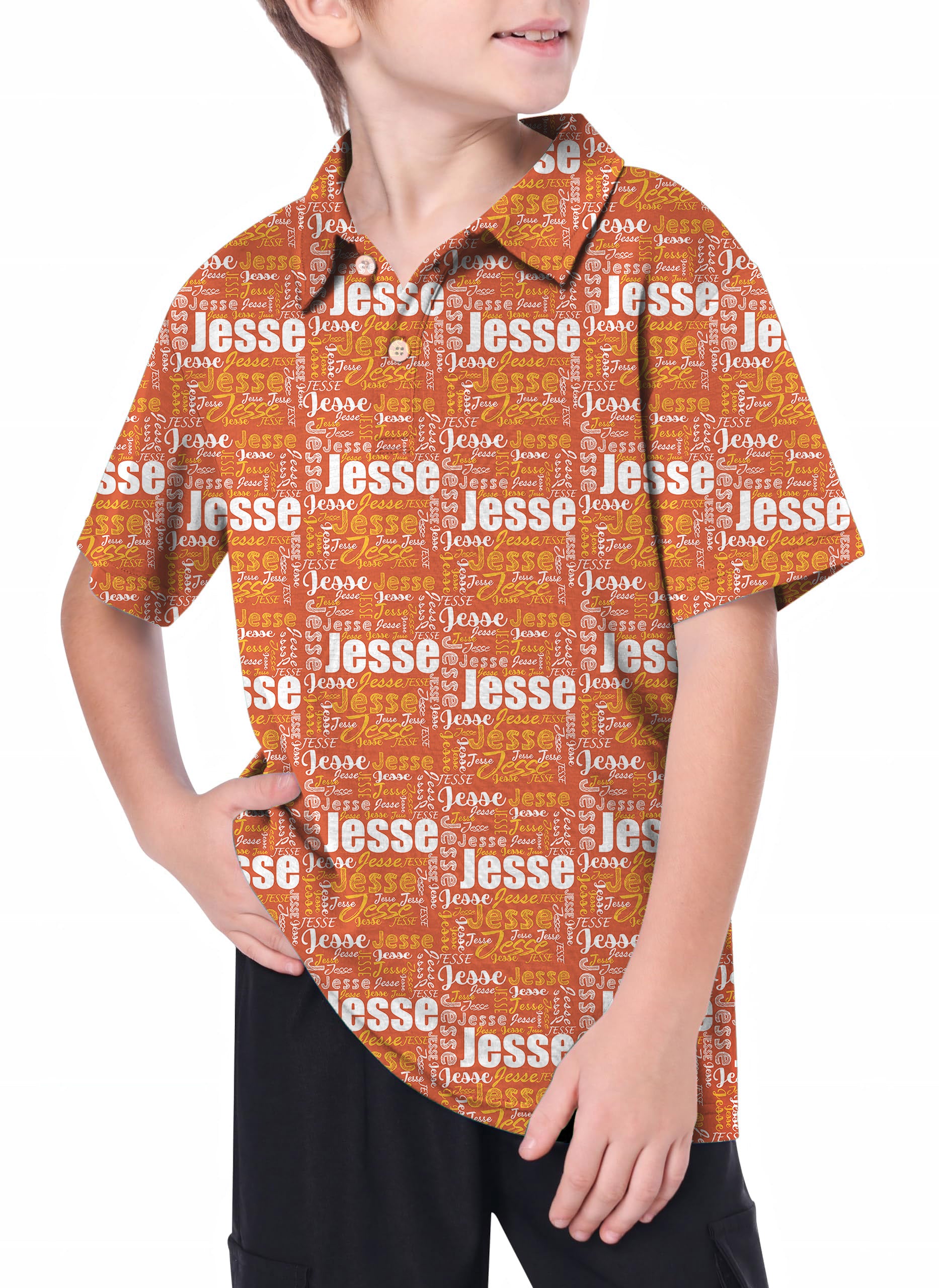 Youth Custom name capper Golf Polo