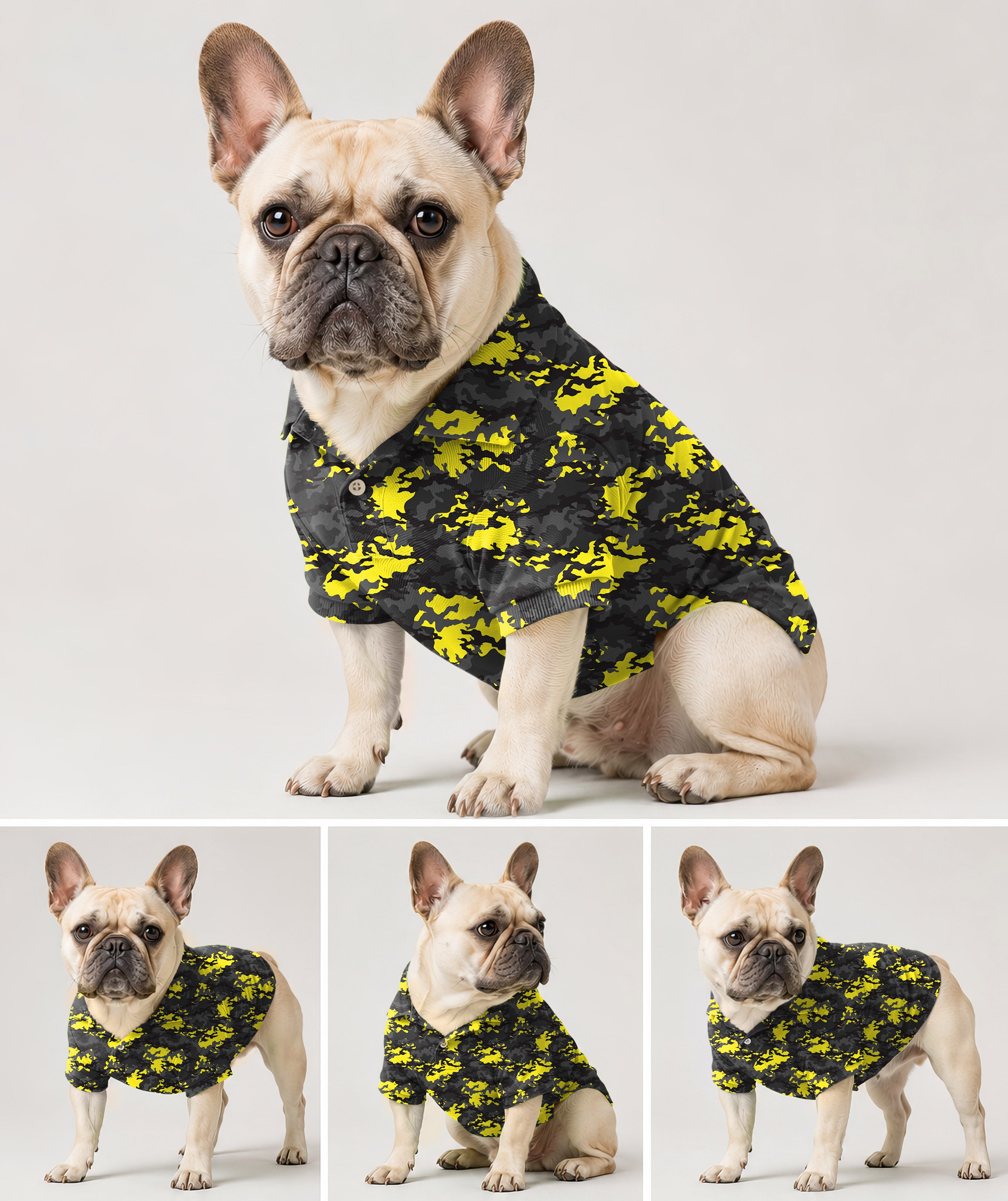 Dog's Camouflage pattern golf polo