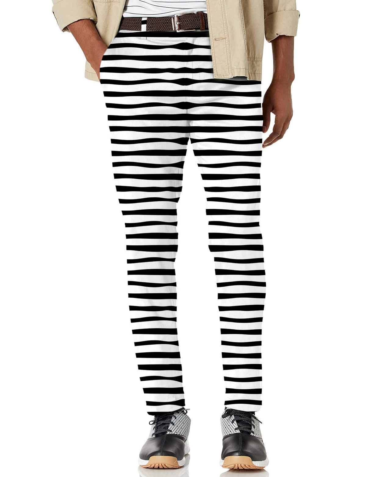 Men's Zebra stripes Stretch Golf Pants