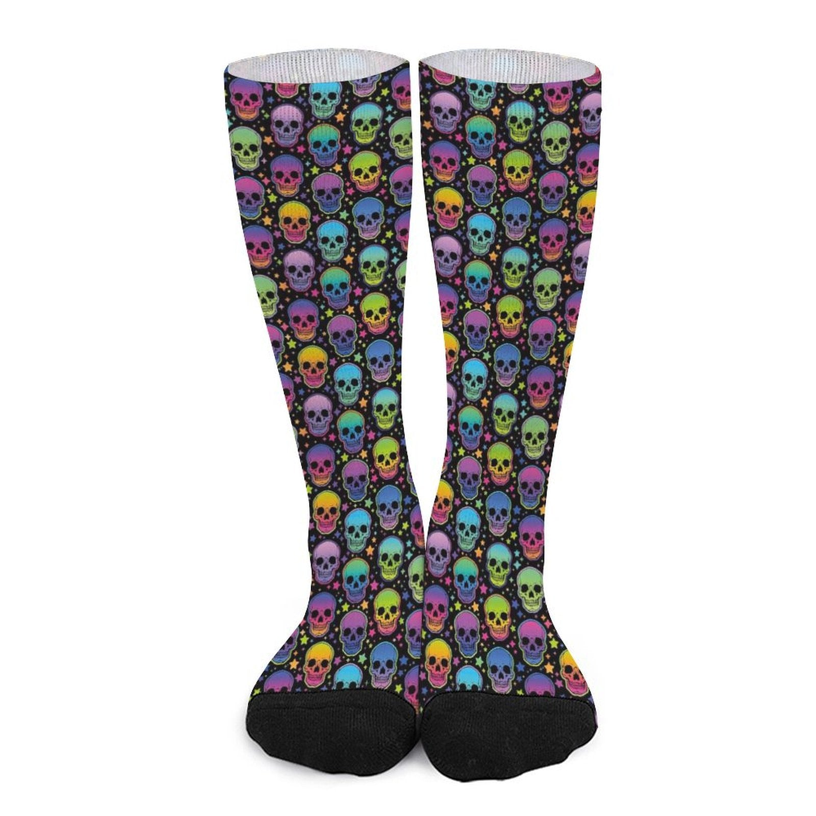 Neon Skulls Prined socks Gifts for Men Women