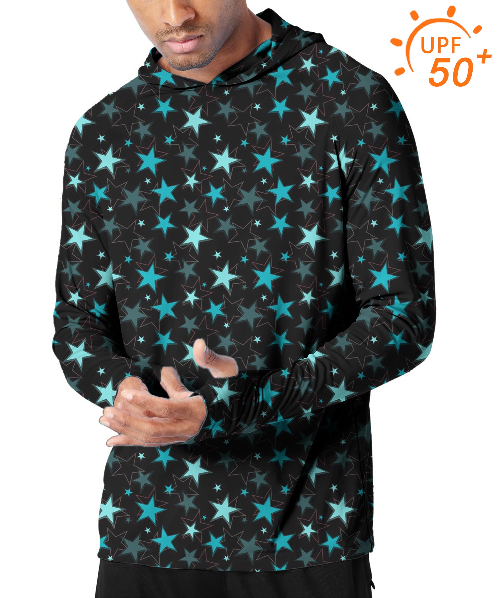 Men's Outdoor neon star Golf Sun Protection Slim Fit hoodies