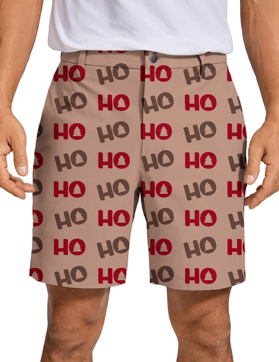 Men's Christmas Tree HO Golf Shorts