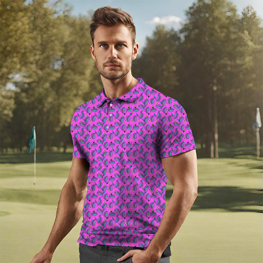 Men's Tropical Oasis golf polo