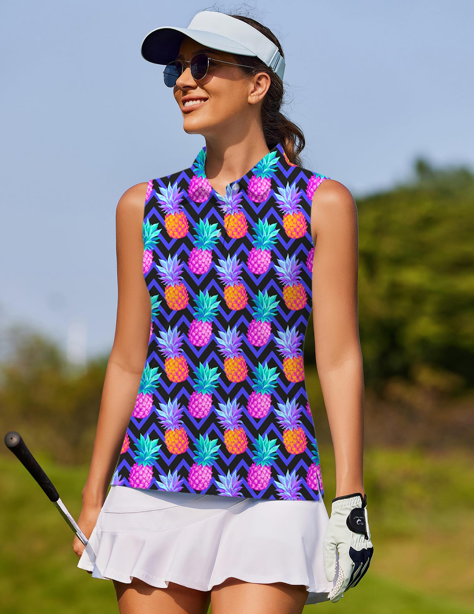 pineapple Women's golf Sleeveless shirt