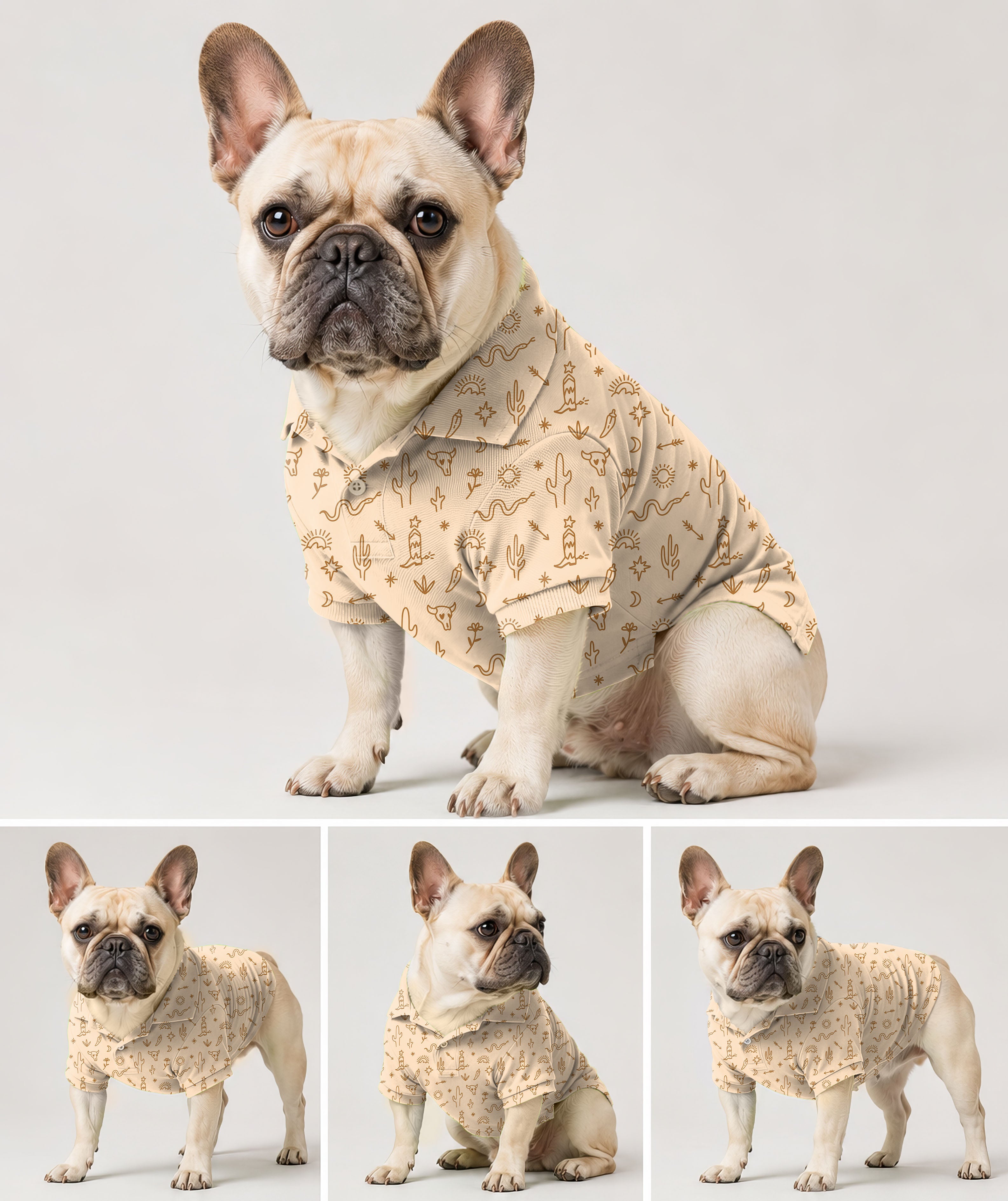 Dog's Western Vibes golf polo