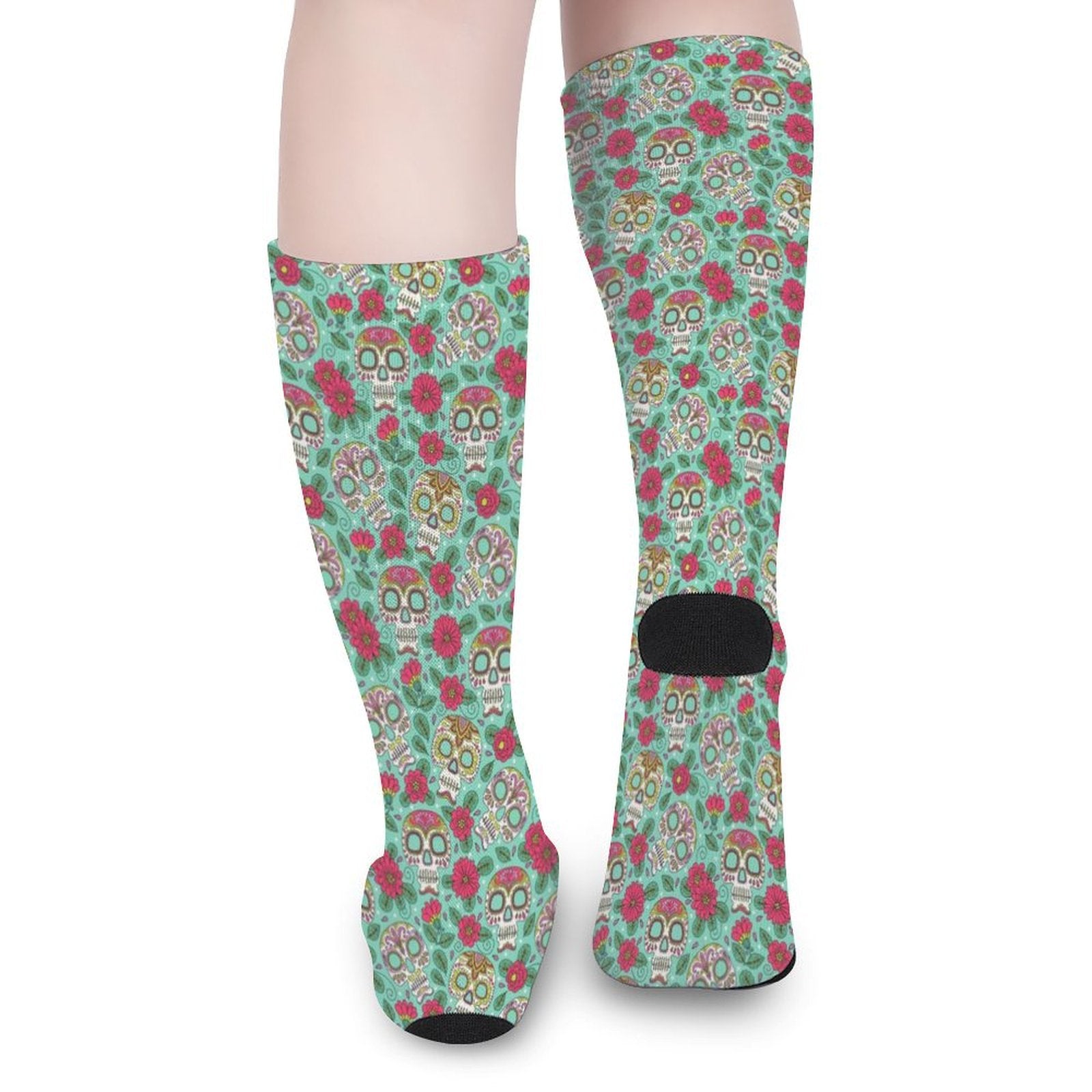 Skull and Rose Prined socks Gifts for Men Women