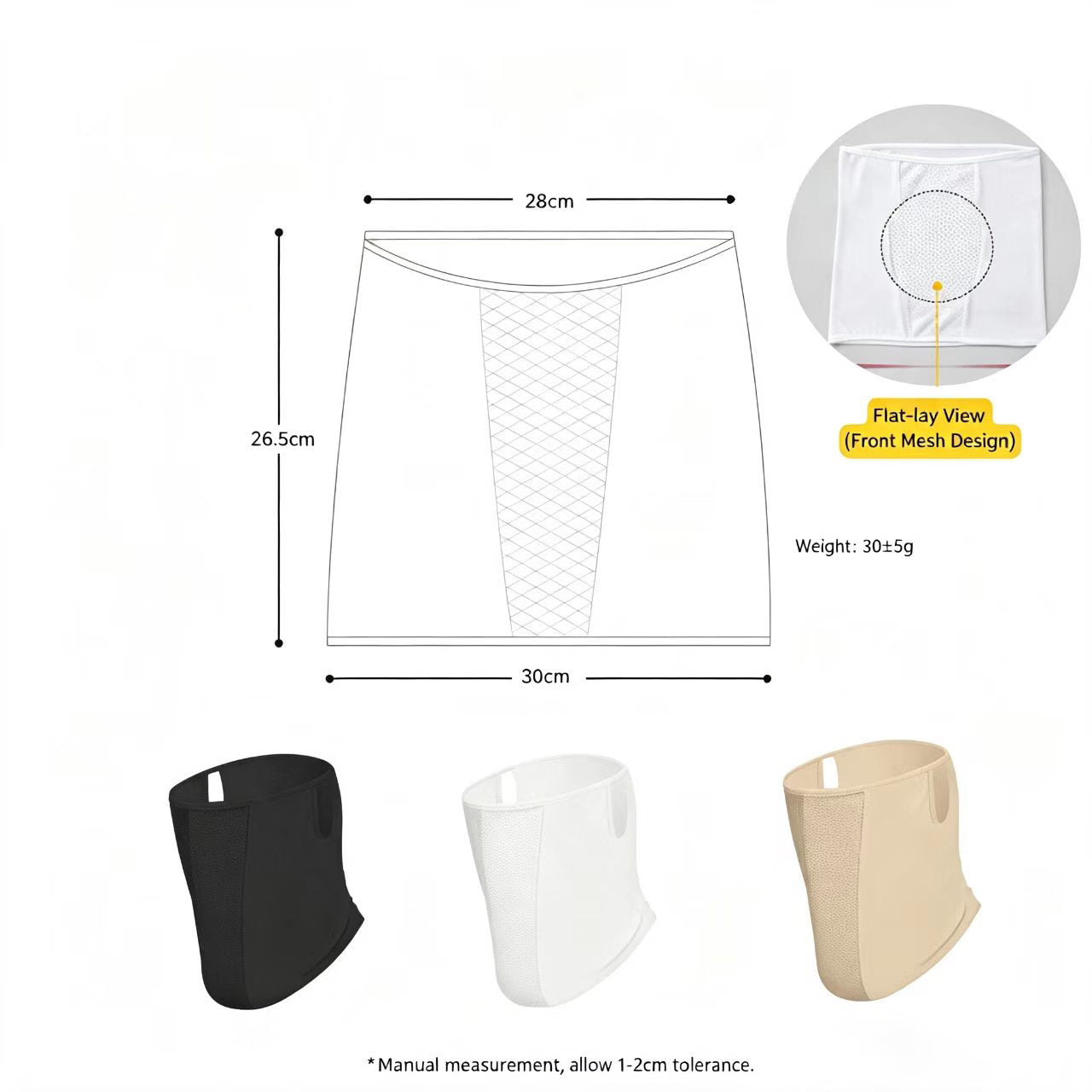 Cooling Nylon Yarn Sun Face Cover Mesh Breathable Anti-UV Neck Scarf for Golf Cycling Hiking Daily Outdoor Shading UV Outdoor Protection Series