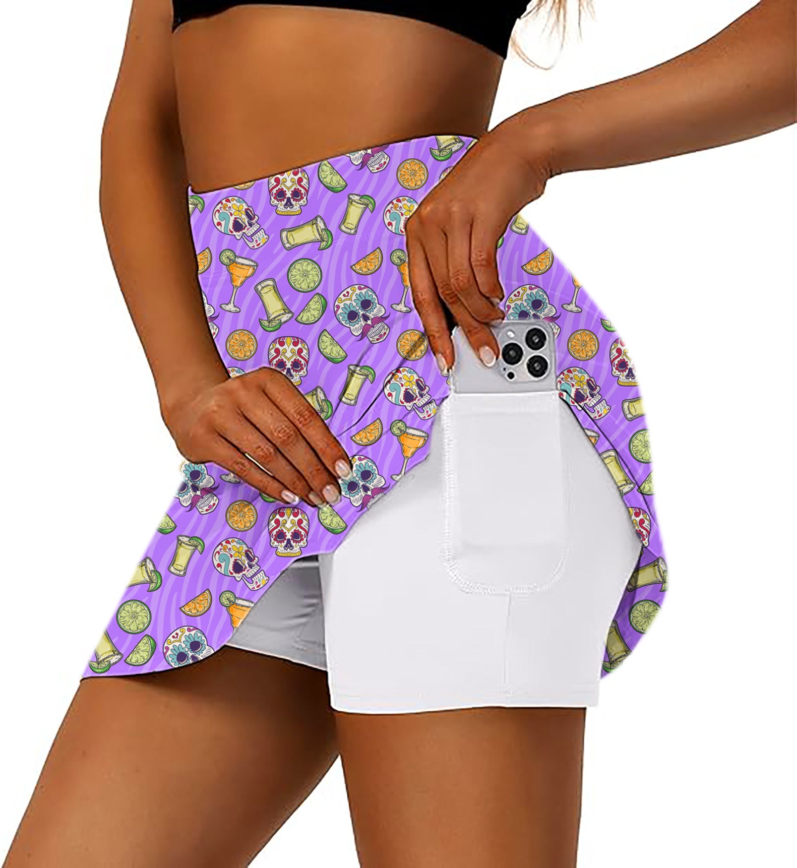 Summer Tequila Women's Athletic Golf Skorts Flared Skirts