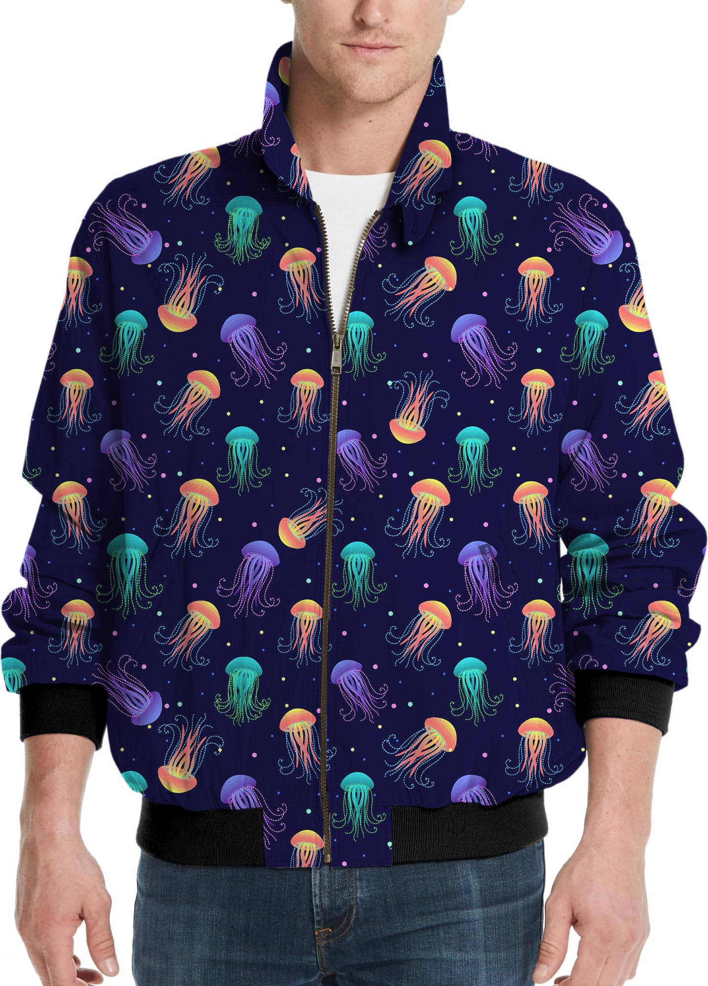 jellyfish-Men's Golf Windbreaker Light Jacket