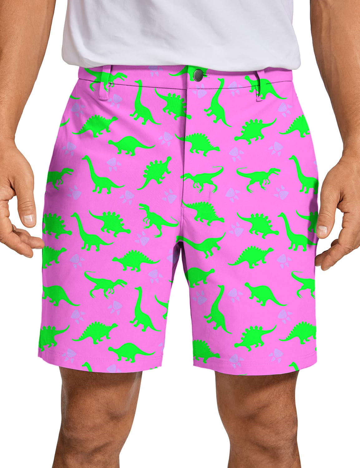 Men's Golf Shorts Pink Land Before Time