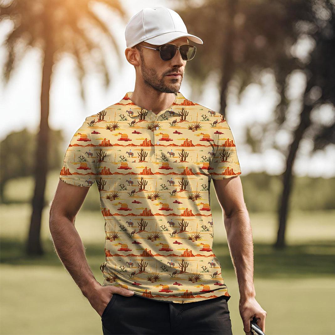 Men's Vintage Desert golf polo