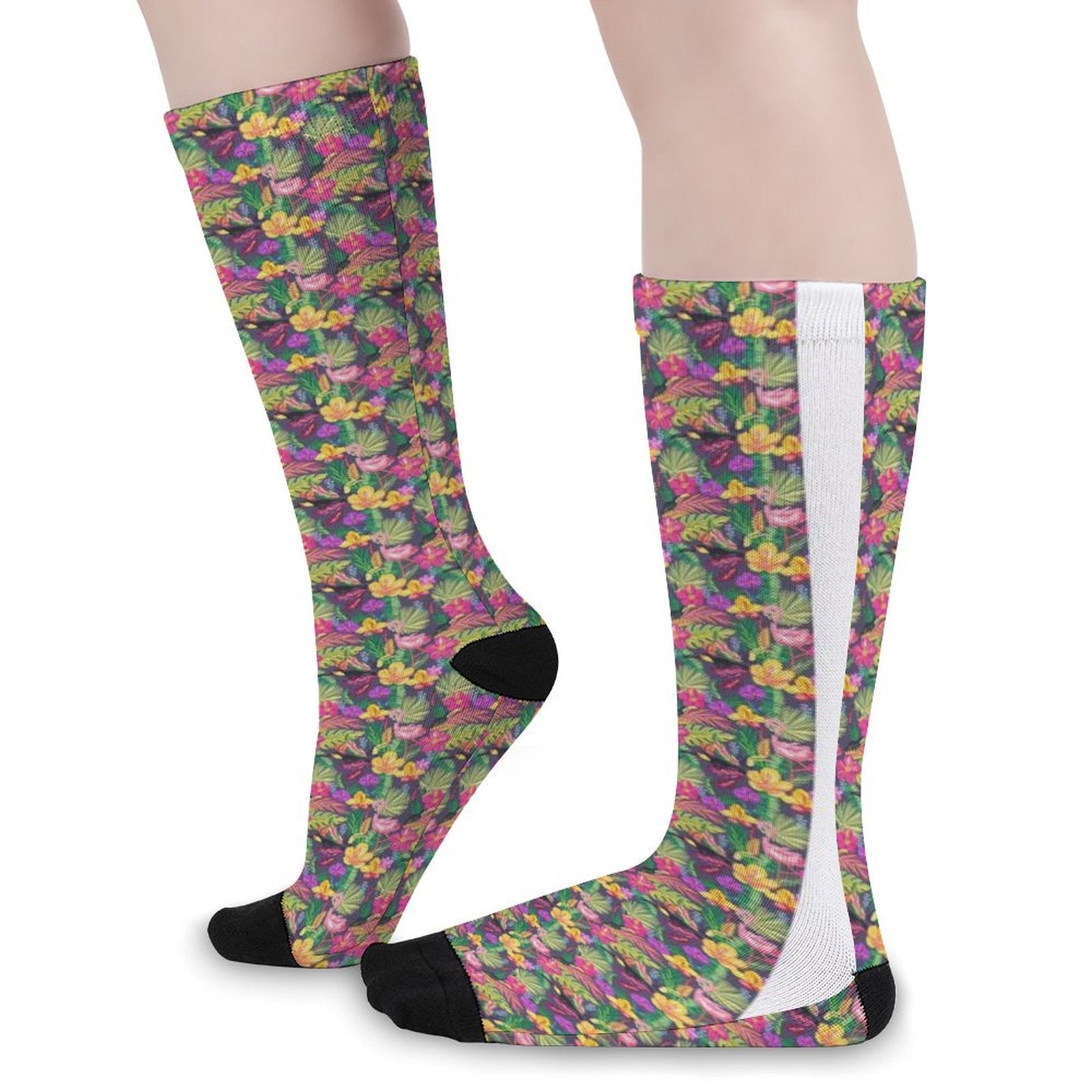 Hand drawn flamingo Prined socks Gifts for Men Women