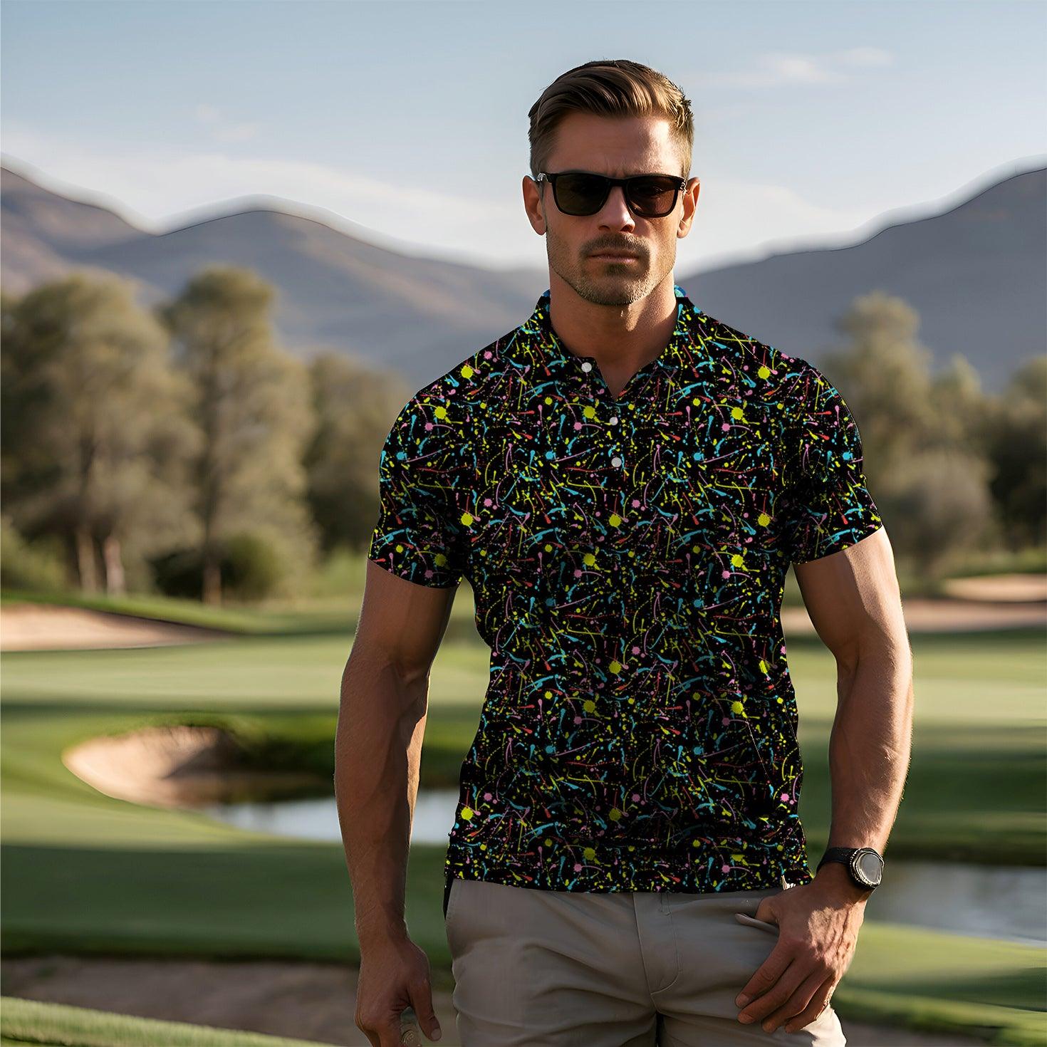 Men's PAINT SPLATTER golf polo