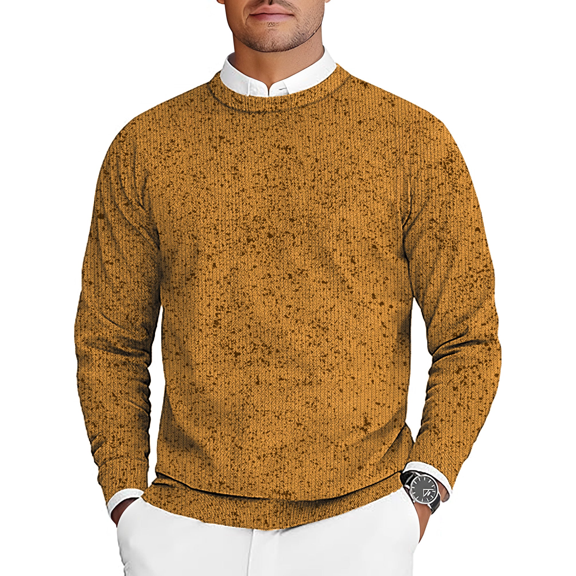 Grange Men's Golf Crewneck Pullover Sweaters Ugly Sweater