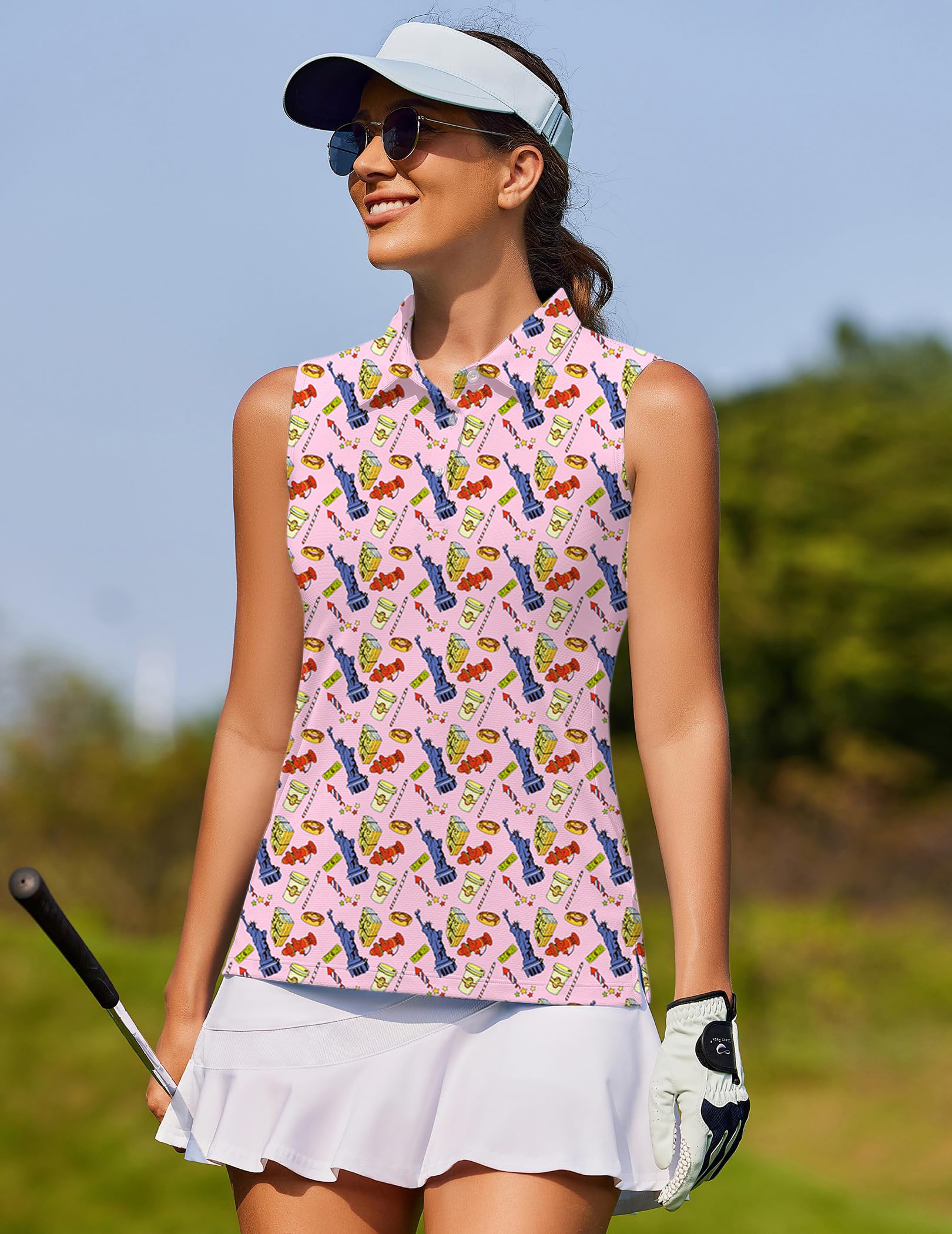 The Statue of Liberty Women's golf Sleeveless shirt