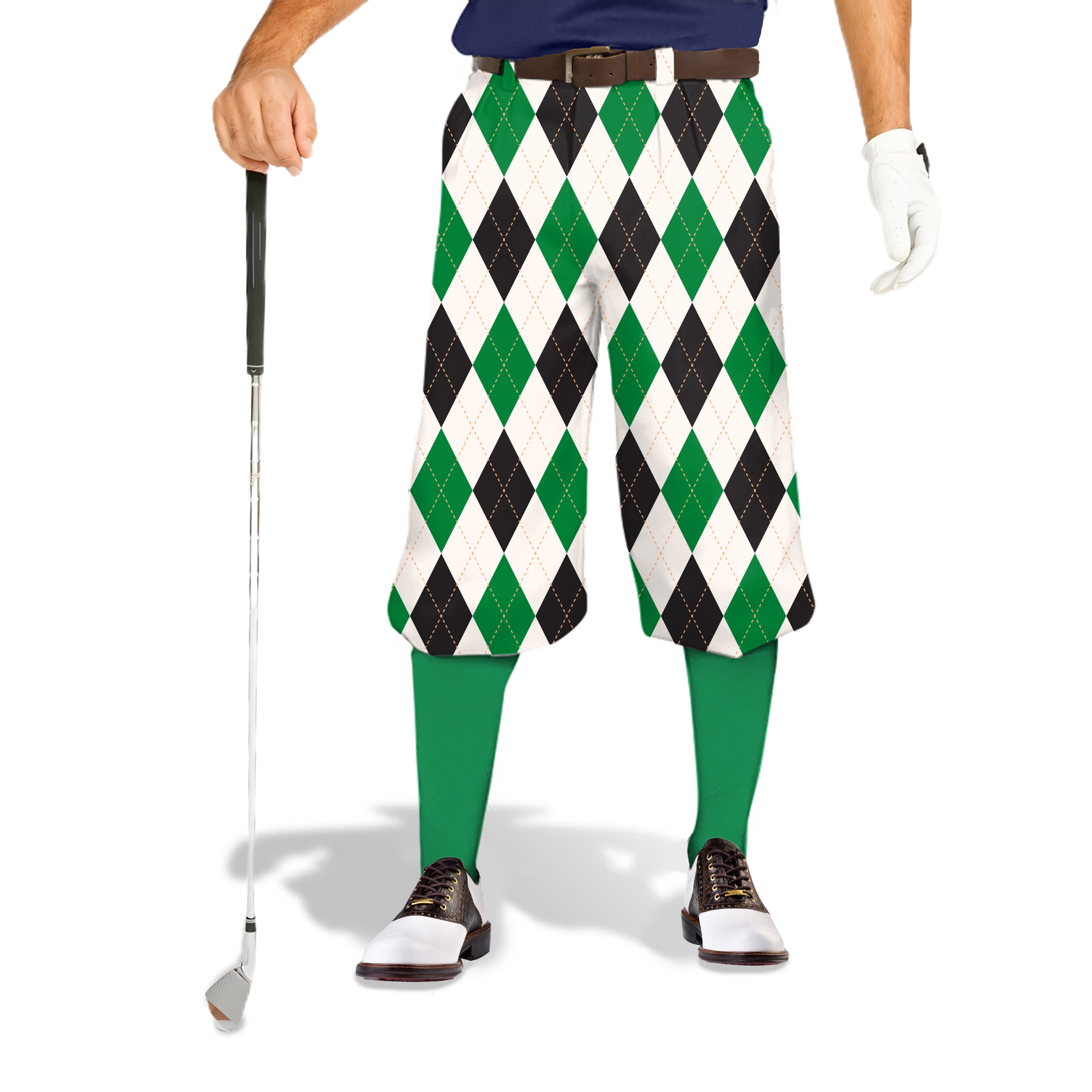 Argyle grid-Men's Golf Knickers Pants