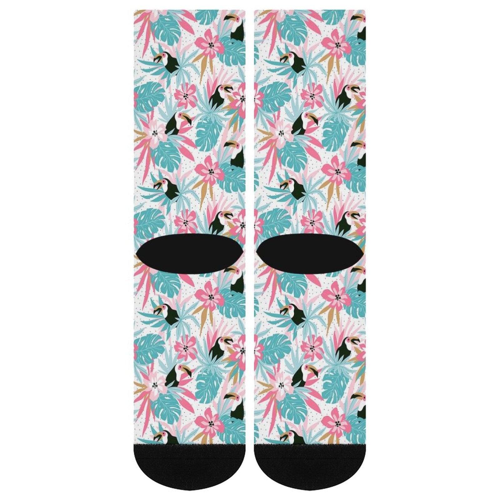 Floral Toucan Prined socks Gifts for Men Women