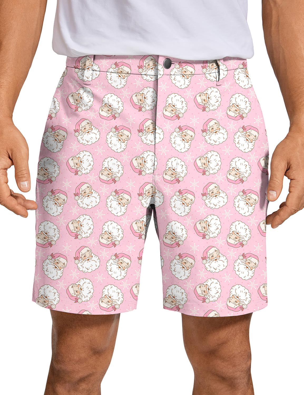 Men Santa Claus Christmas Golf Shorts
