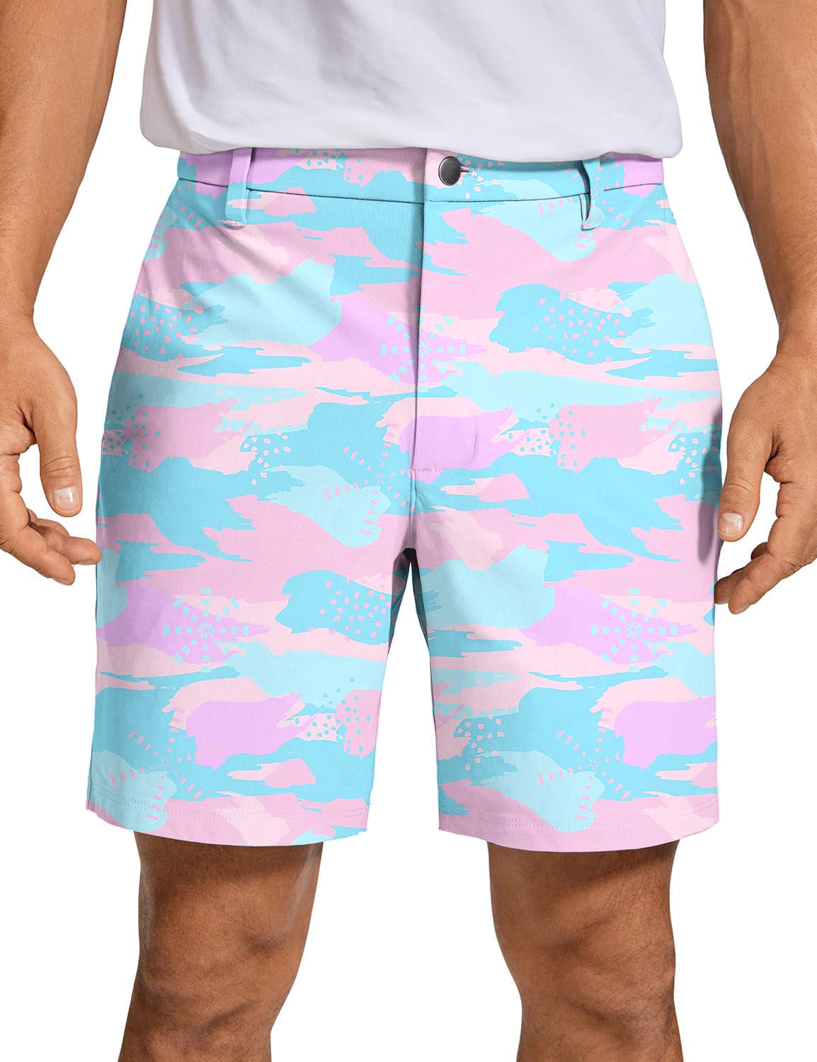 Men's Pastel Camo Golf Shorts