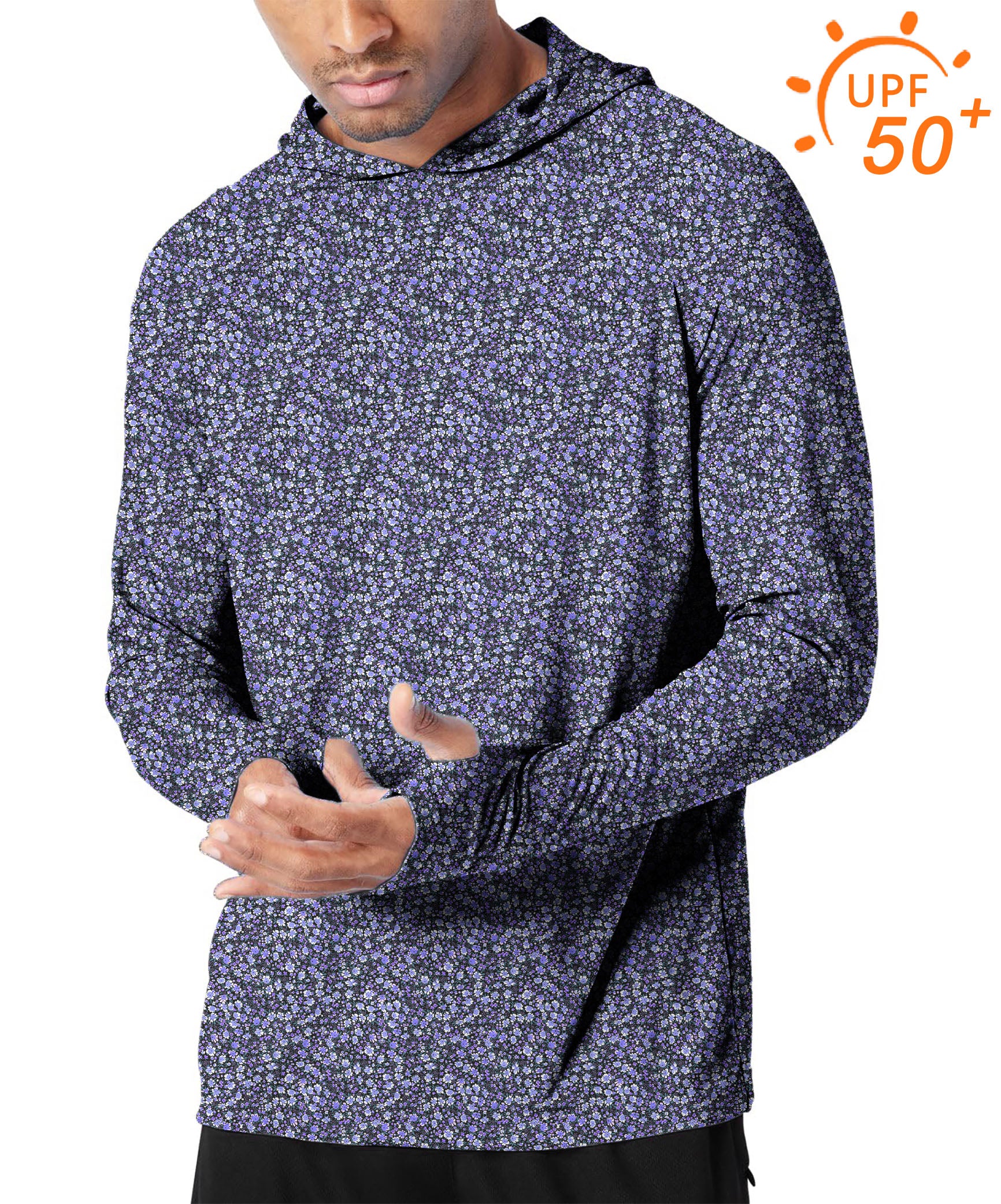 Men's Outdoor Flowers Golf Sun Protection Slim Fit  hoodies