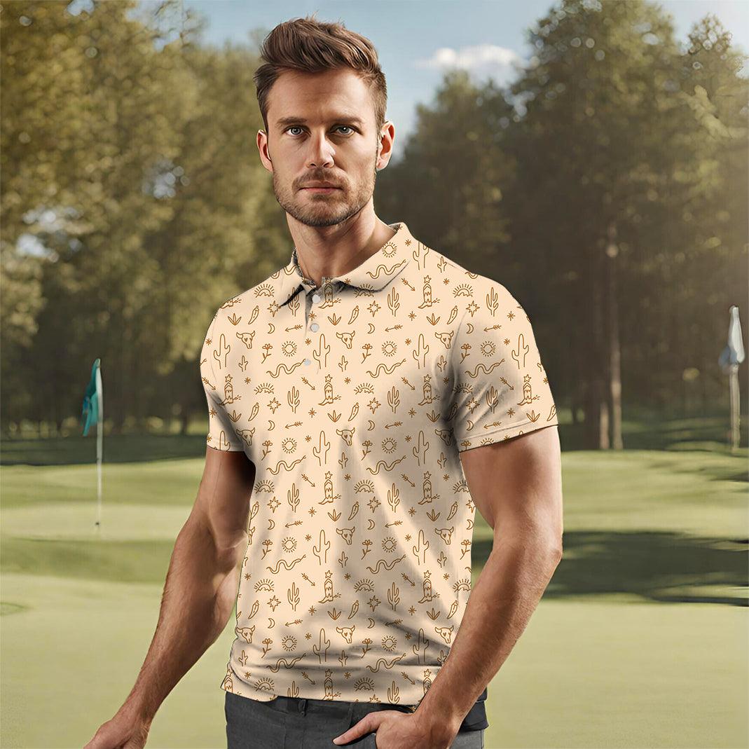 Men's Western Vibes golf polo