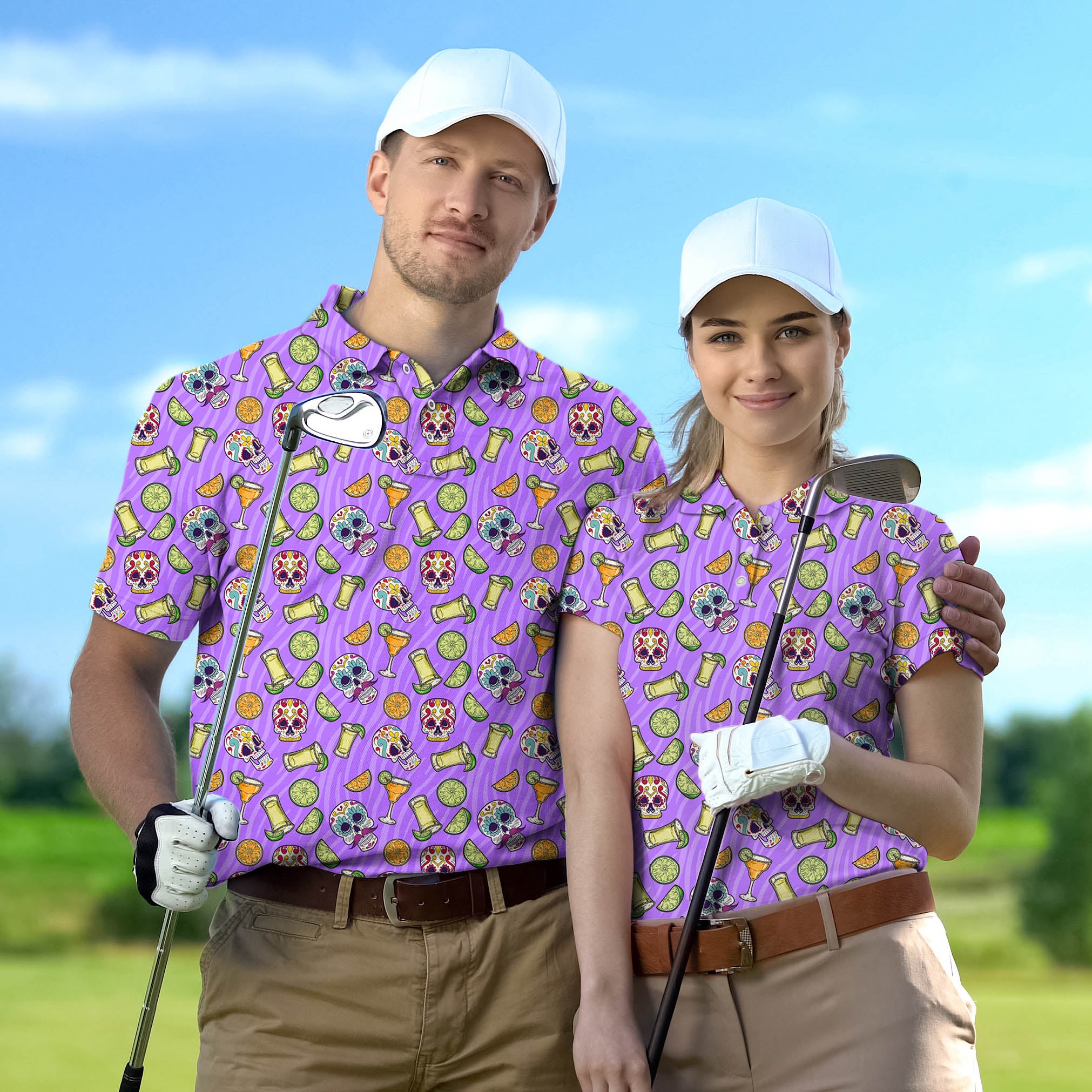 Golf Polo Couple Family set Summer Tequila