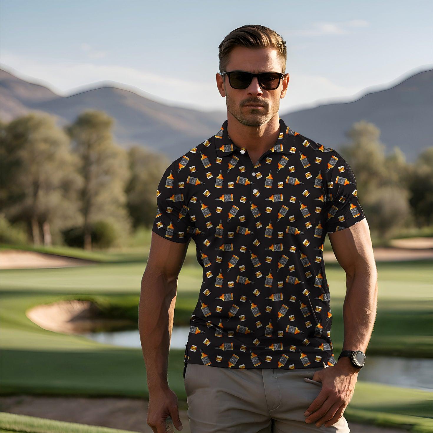 Whiskey 1866 Men's golf polo