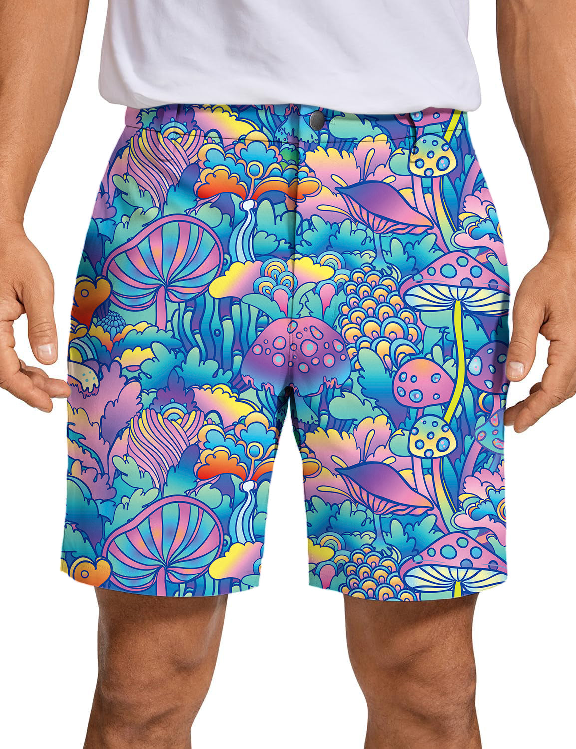 Men's magic mushroom Golf Shorts