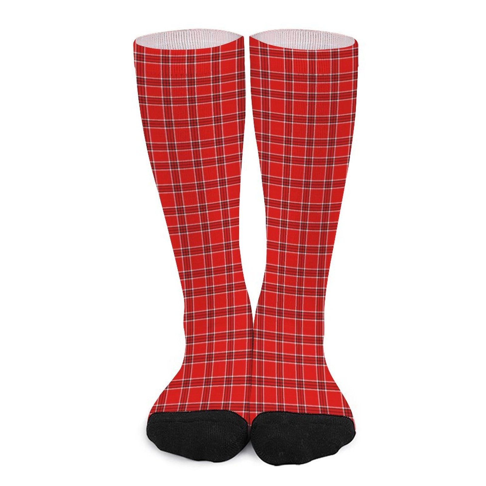 Red grid Prined socks Gifts for Men Women