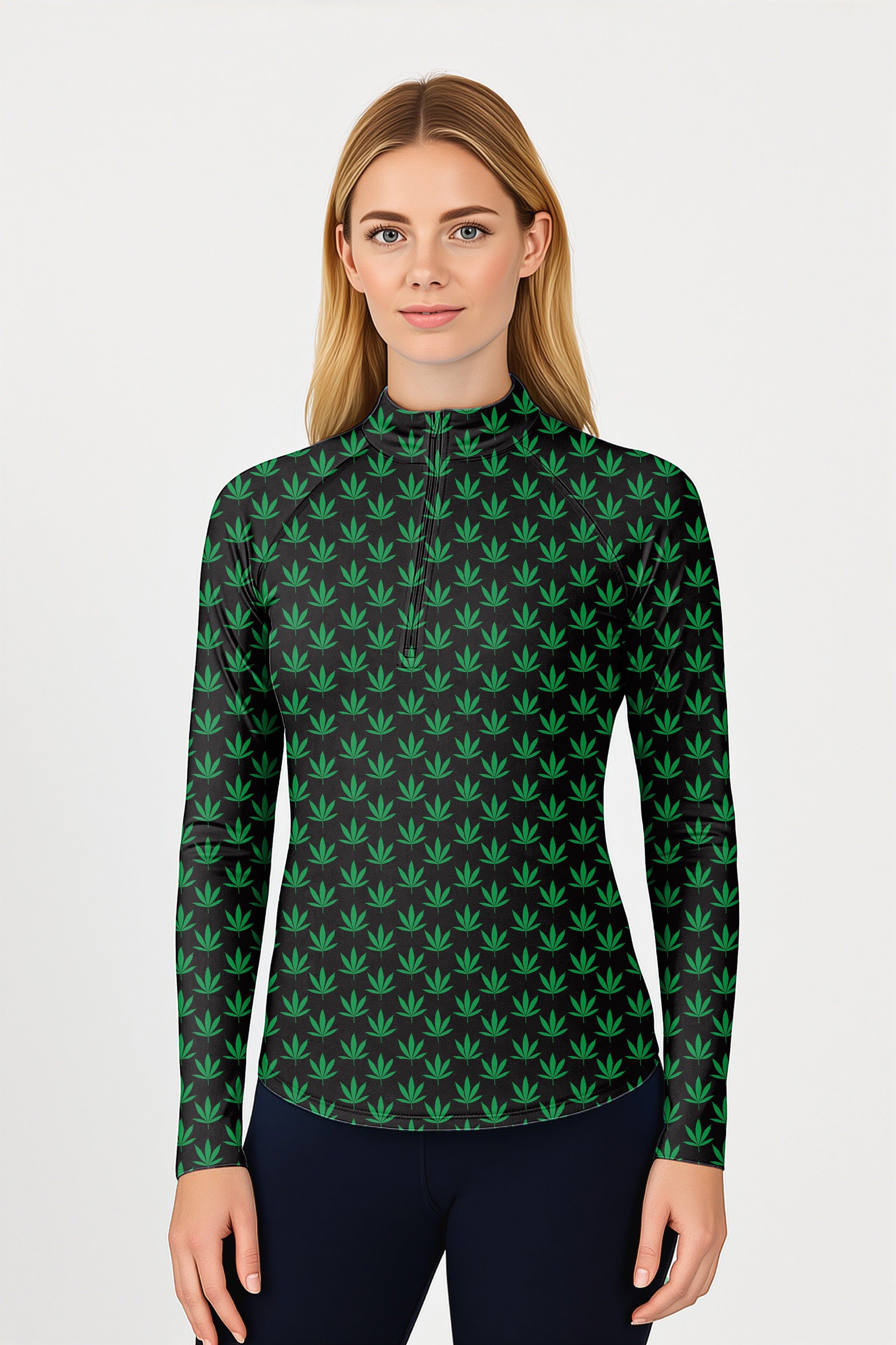 Lleaf  Women's Golf Active 3/4 Zip Top