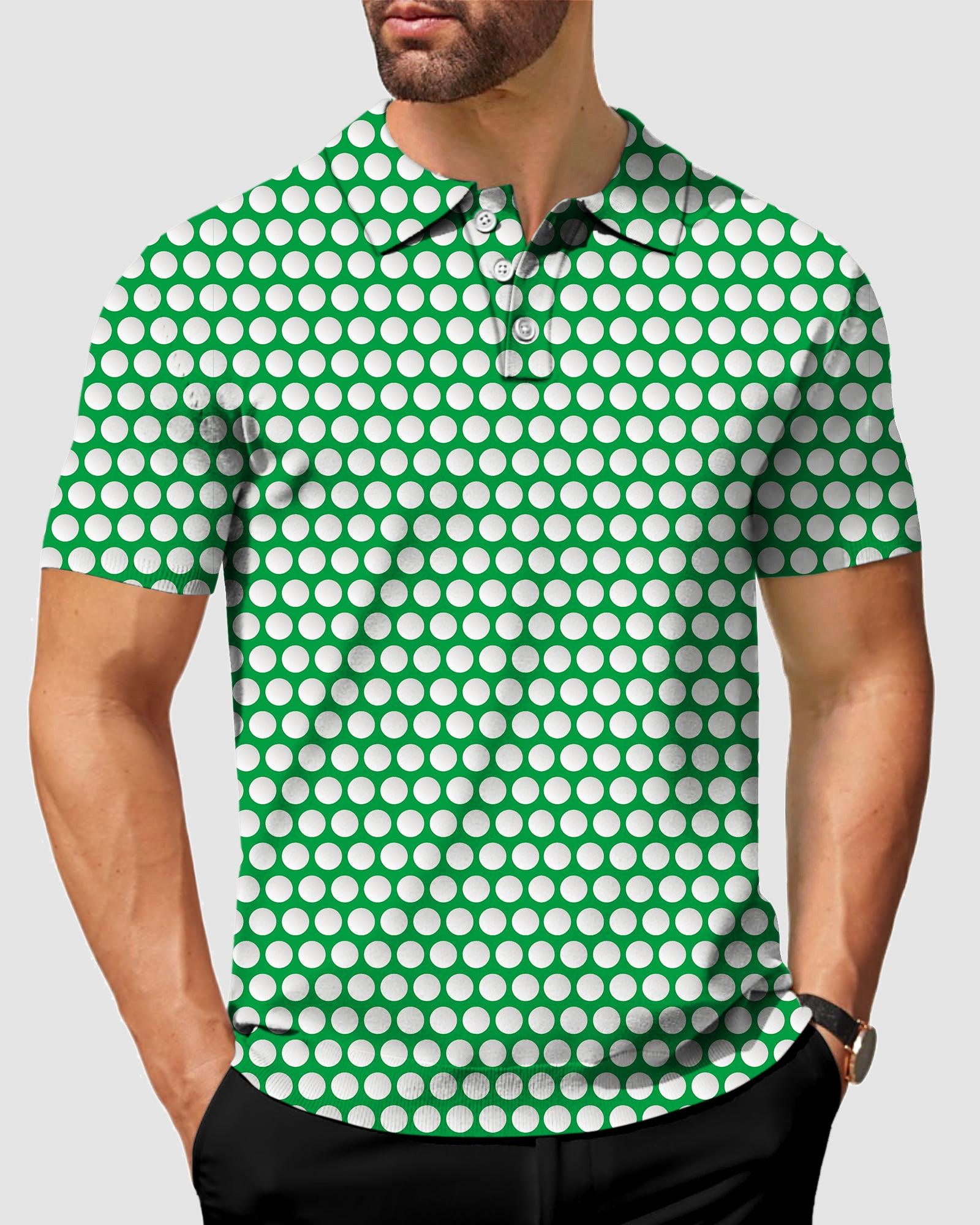 Men's golf ball golf polo