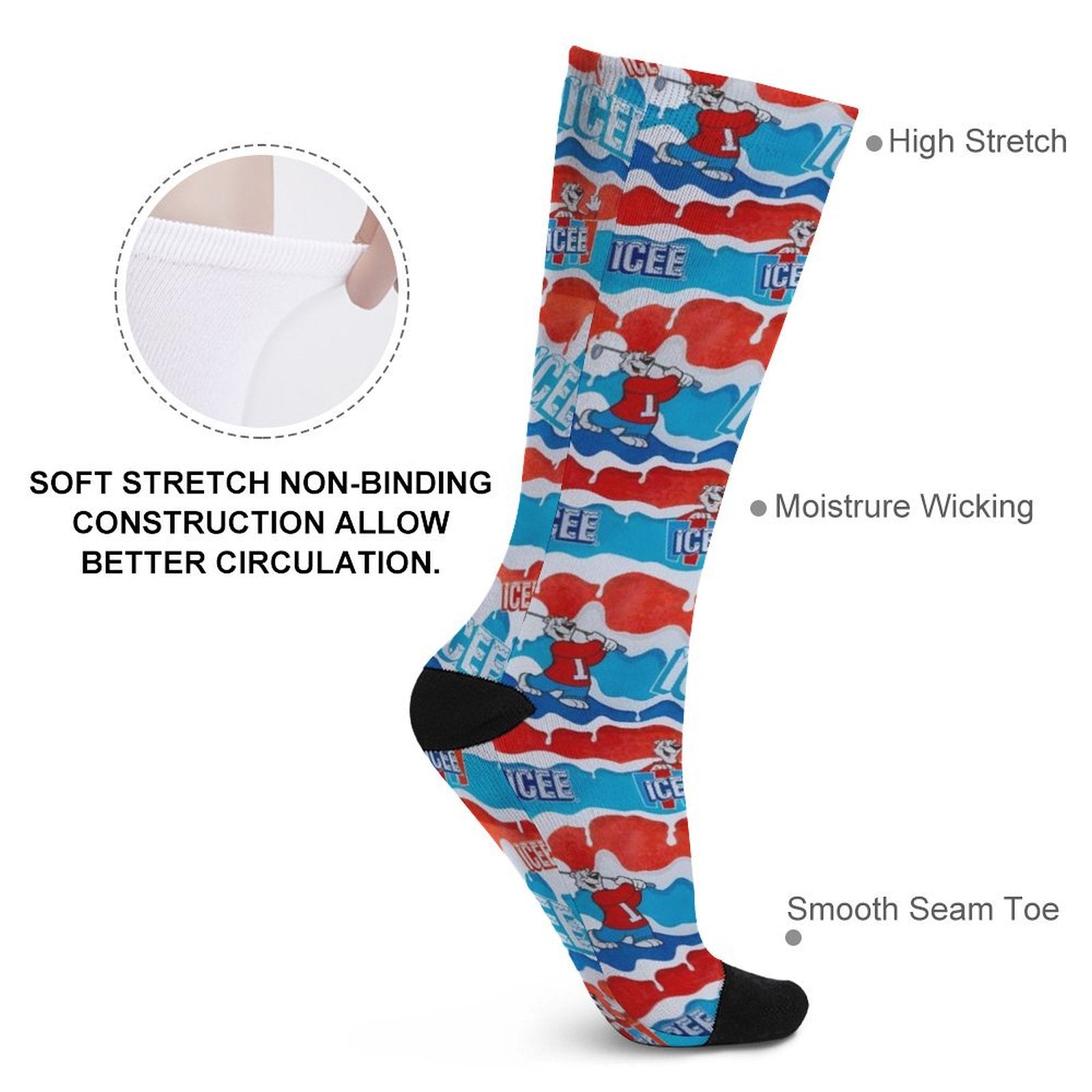 Ice bear Prined socks Gifts for Men Women