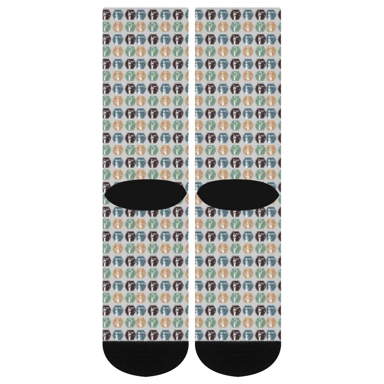 Golf posture Prined socks Gifts for Men Women