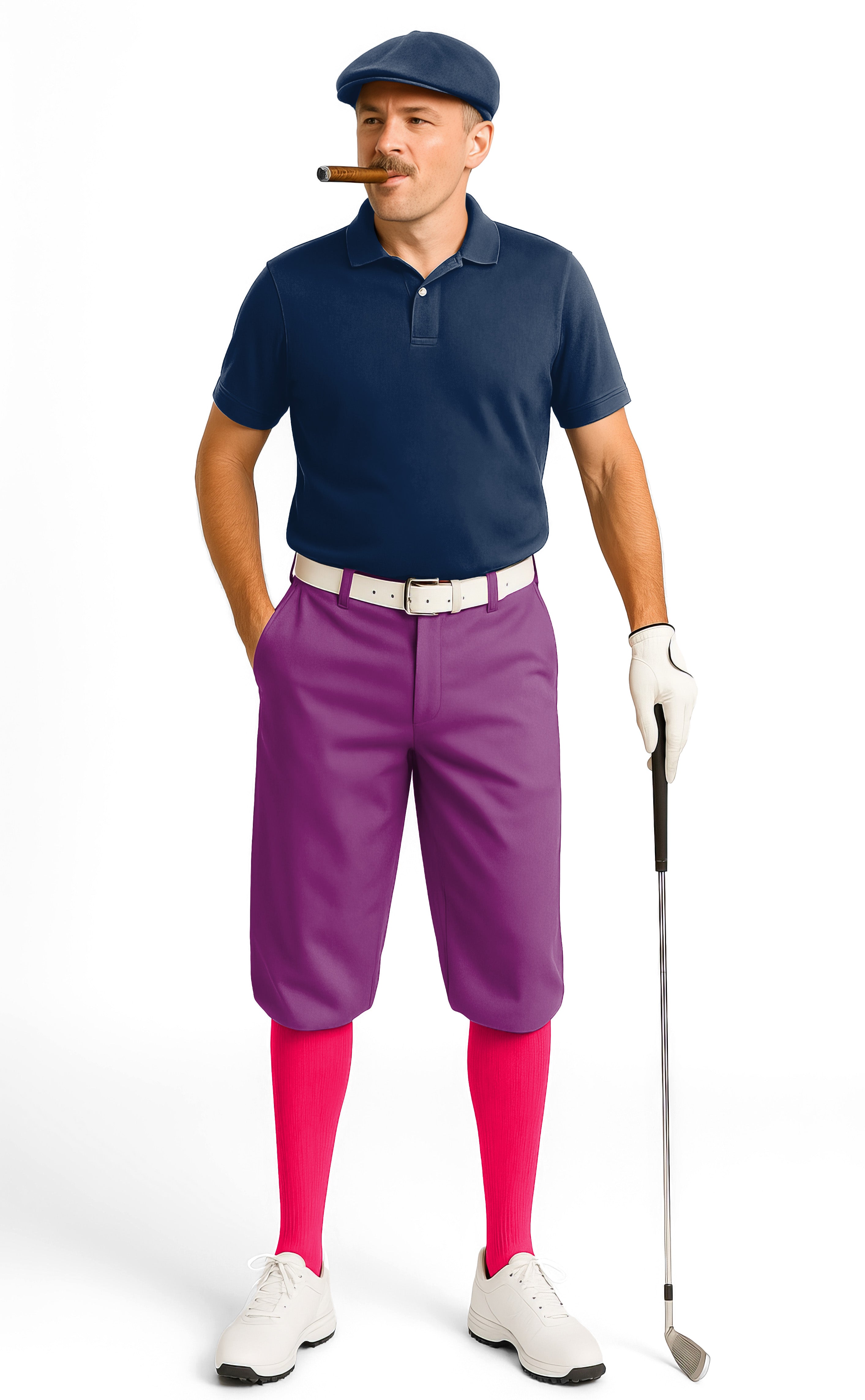 pure berry-Men's Golf Knickers Pants
