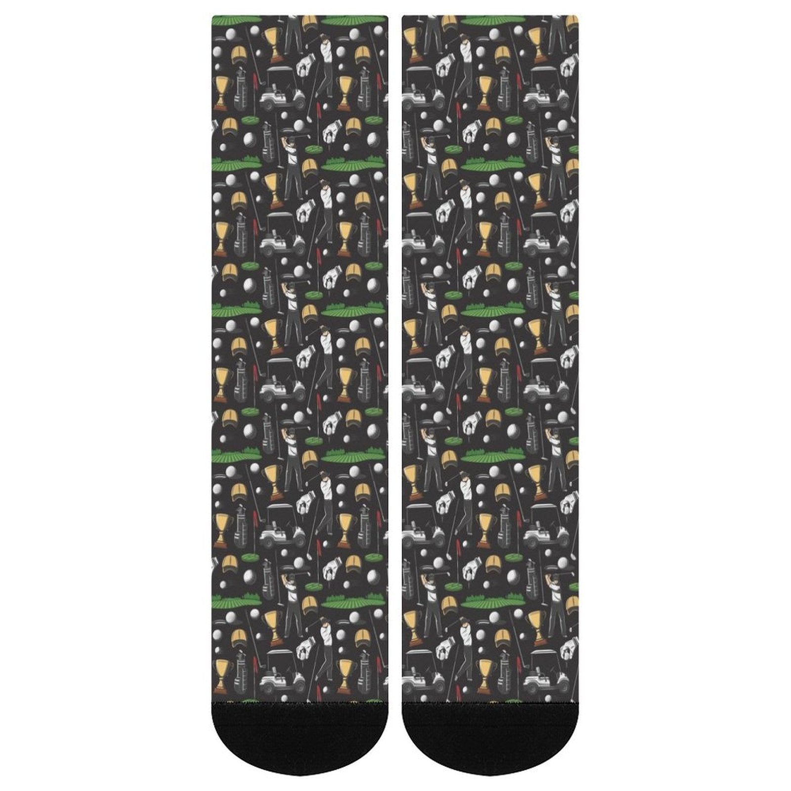 Golf equipment Prined socks Gifts for Men Women