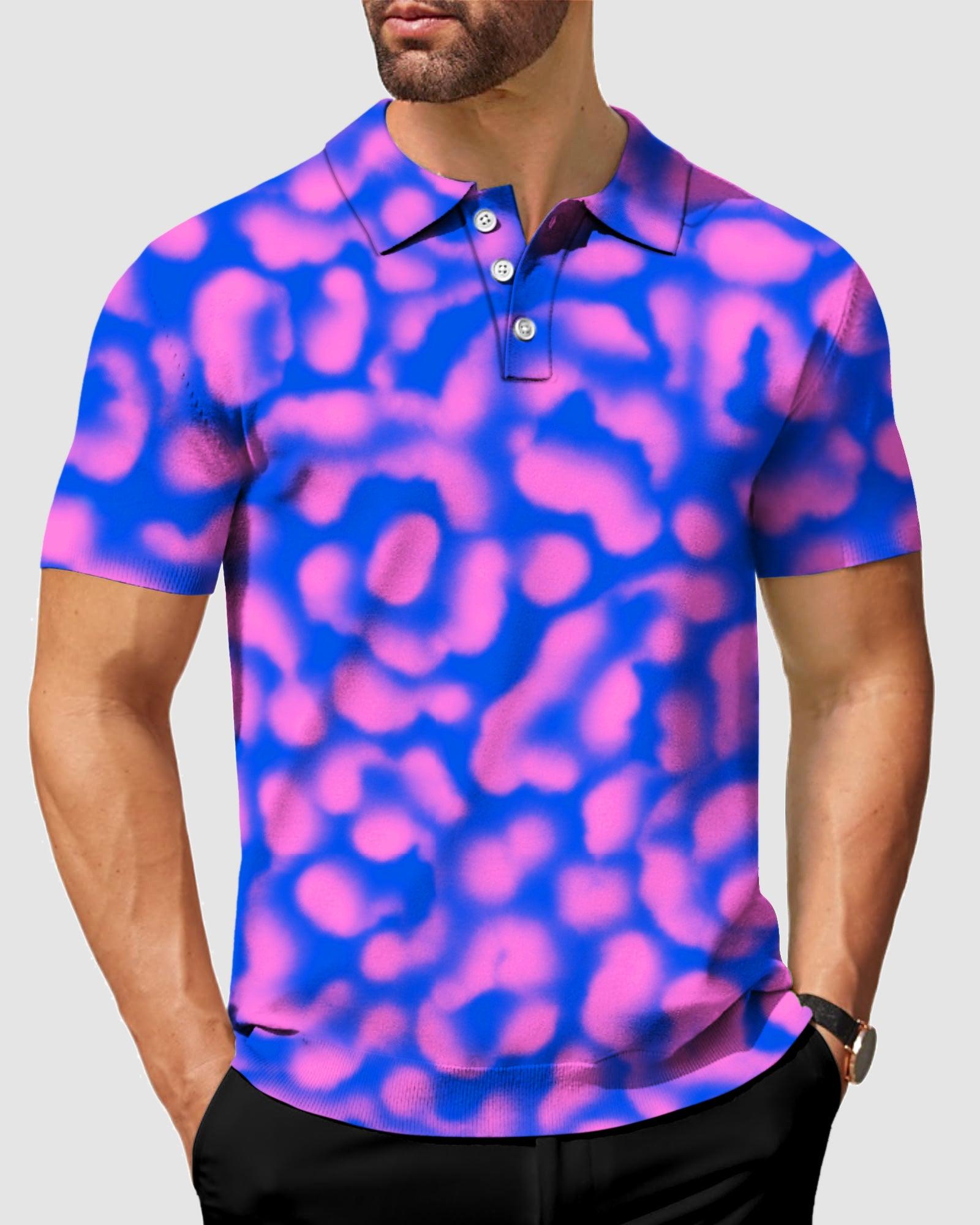 Space Aura-Men's golf polo